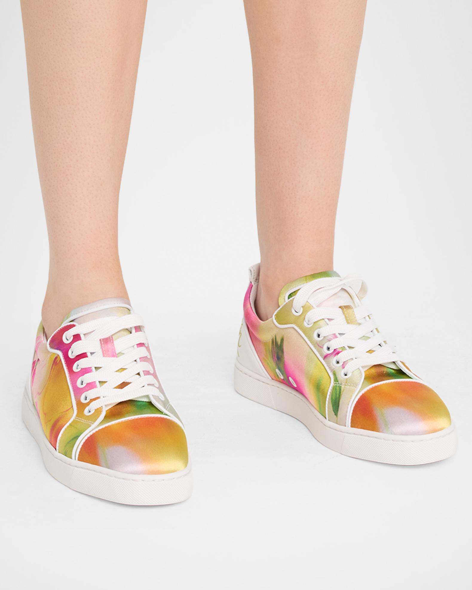 Christian Louboutin Fun Louise Junior Floral Satin Low-Top
