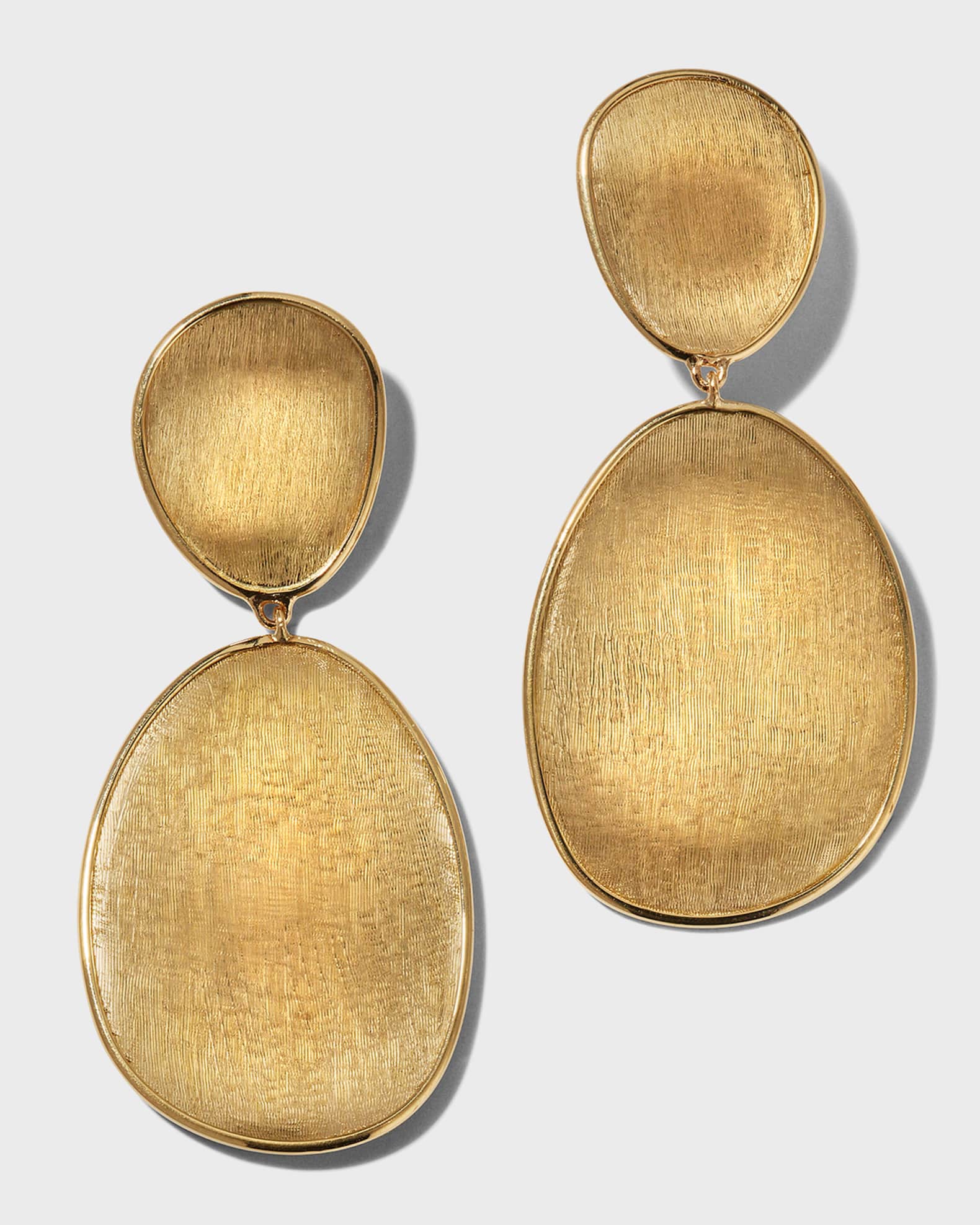 Marco Bicego Lunaria 18k Gold Double Drop Earrings Neiman Marcus