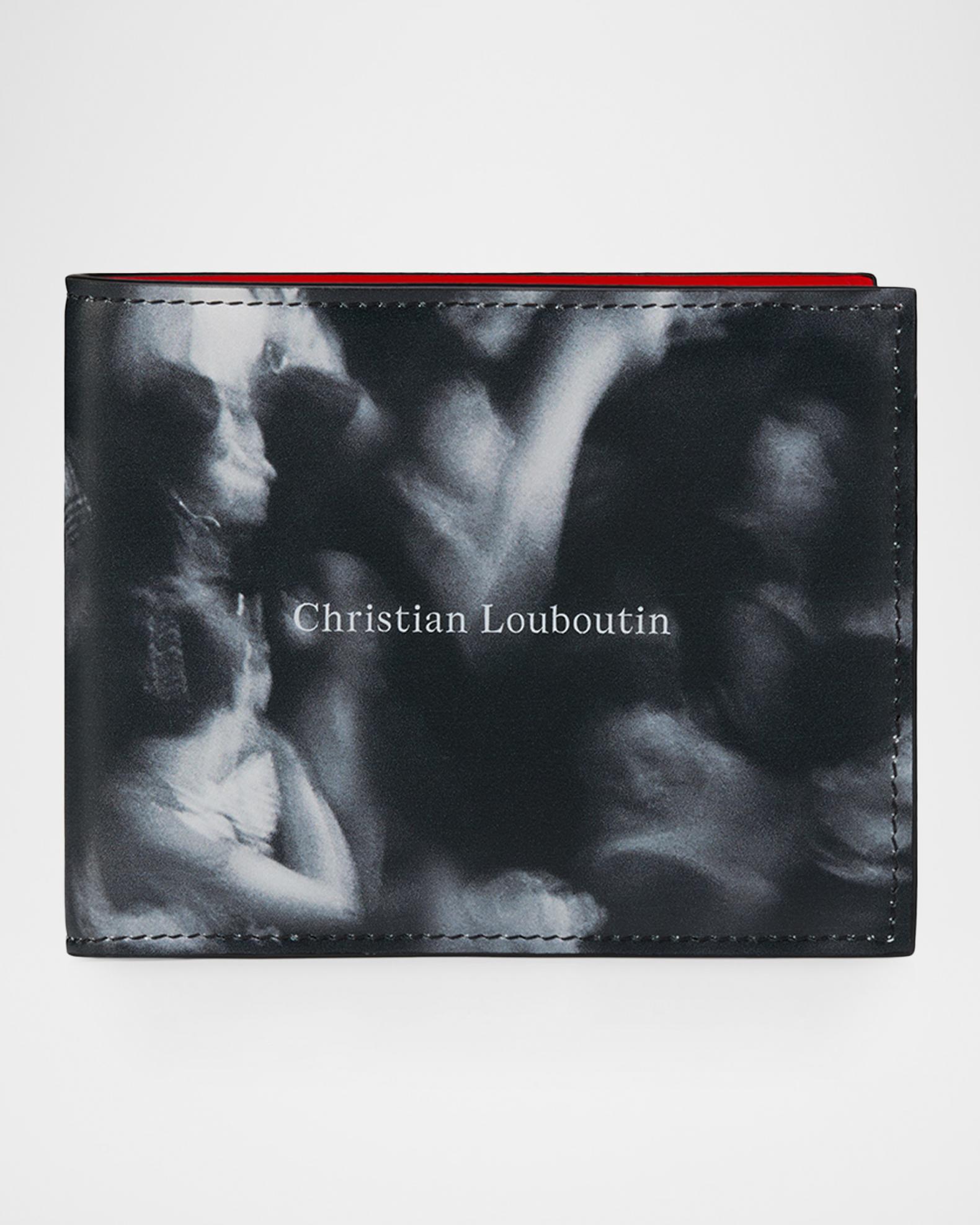Christian Louboutin Men's Canopy Printed Leather Bifold Wallet