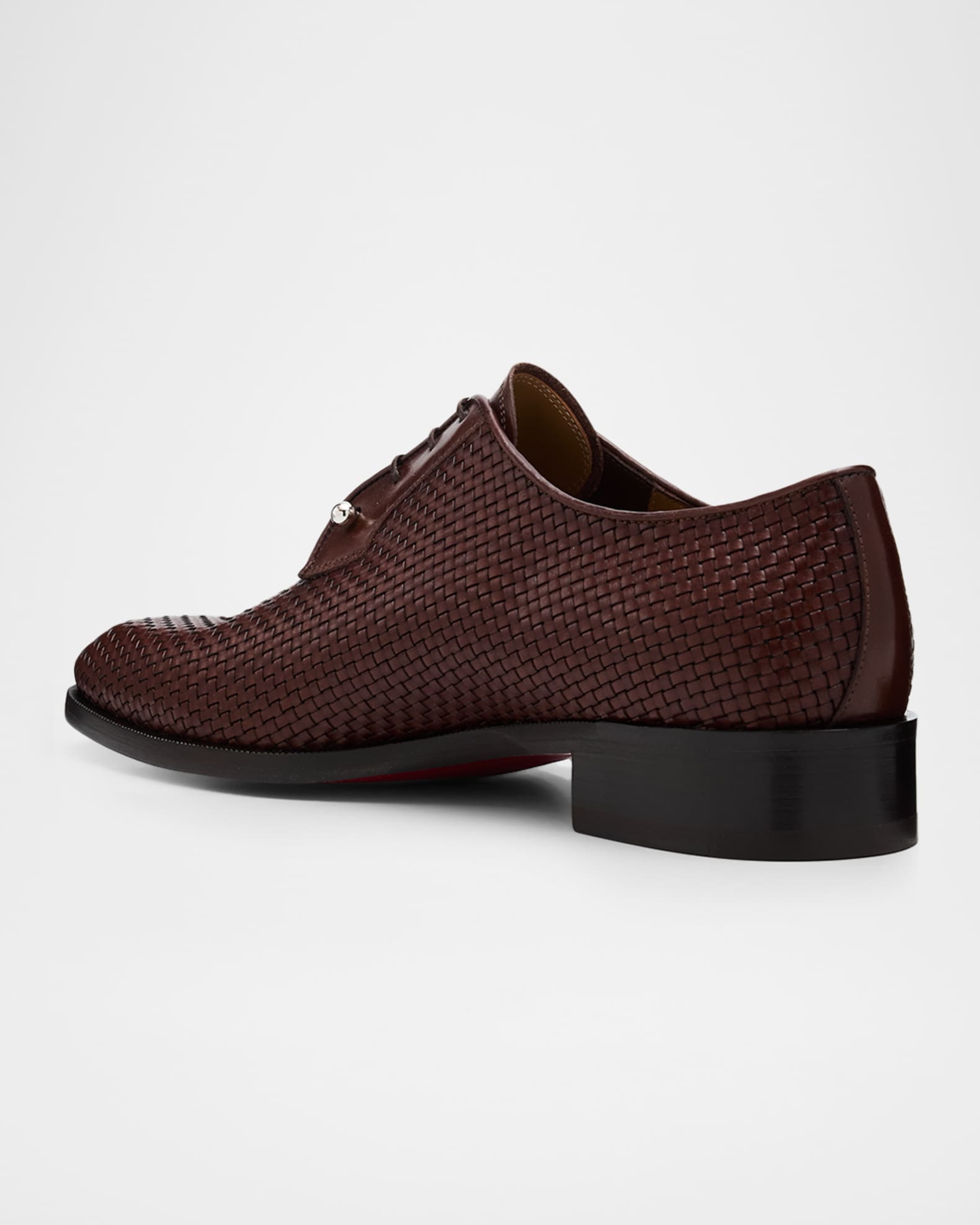 Christian Louboutin Men's Chambeliss Braided Leather Derby Shoes | Neiman  Marcus
