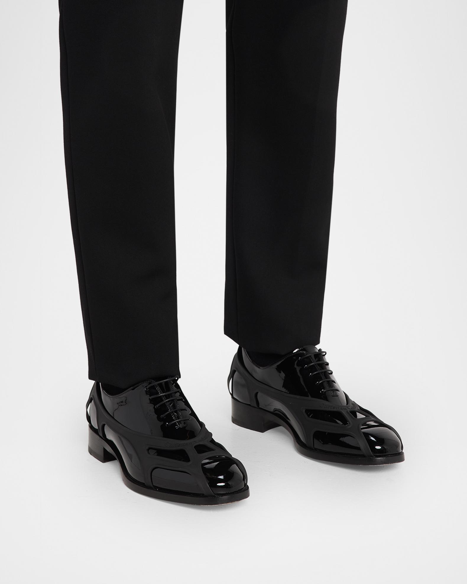 Christian Louboutin レザーシューズ Christian Louboutin x Jaden Smith Men's Caged Patent Leather