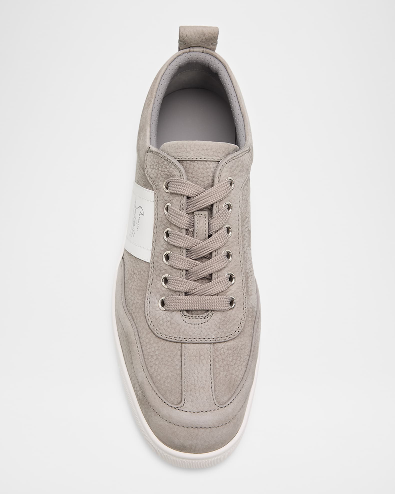 Christian Louboutin Men's Retero Nubuck Leather Low-Top Sneakers