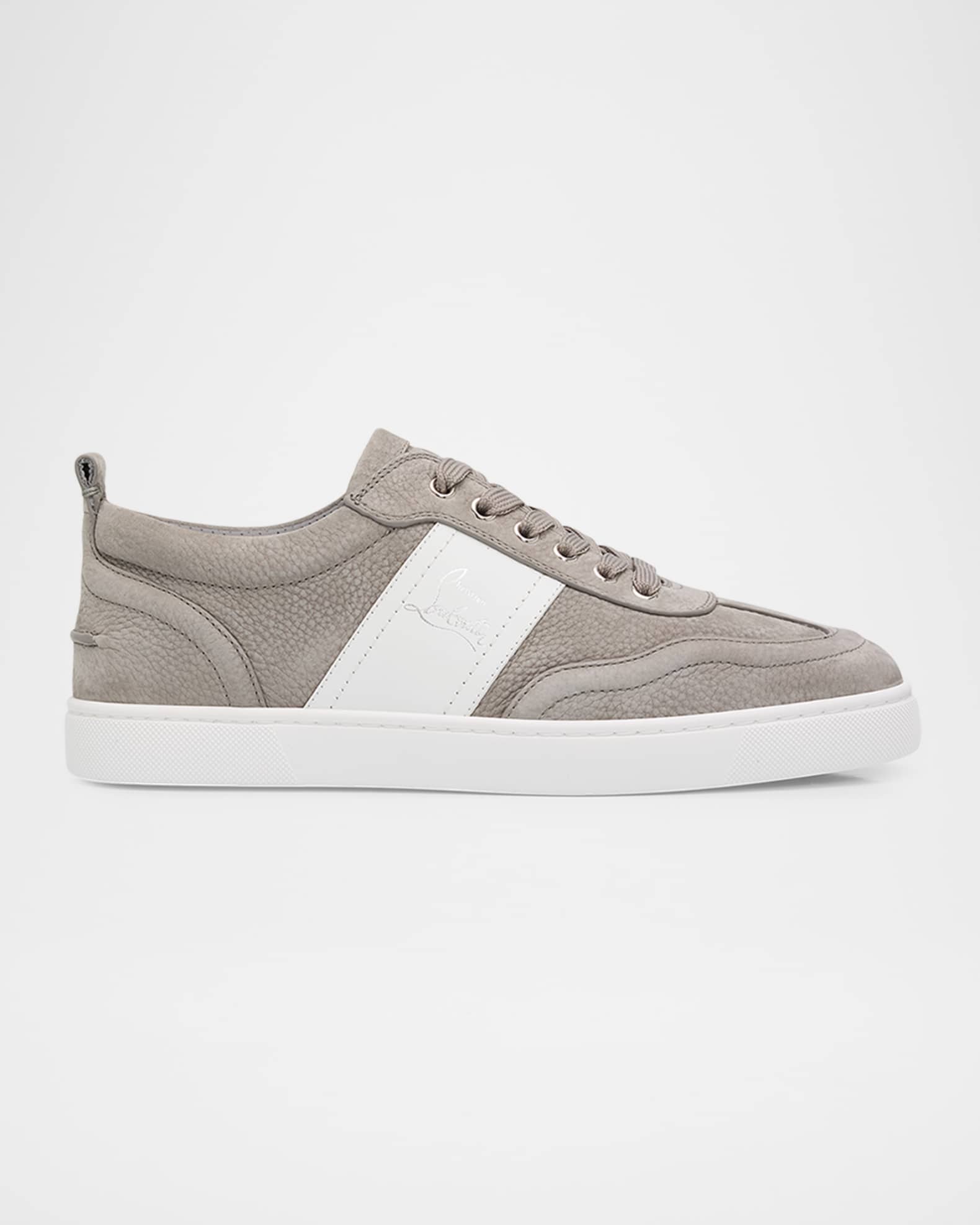 Christian Louboutin Men's Retero Nubuck Leather Low-Top Sneakers