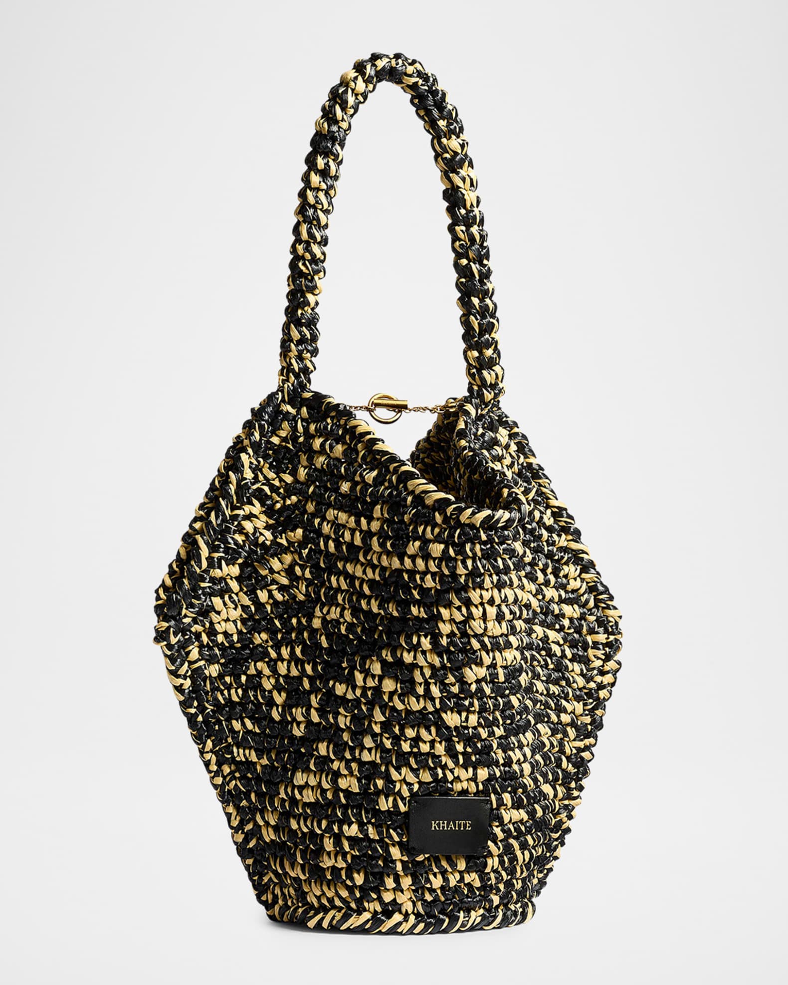 かごバッグ mekearisa bebebag Lotuspond Khaite Lotus Mini Raffia Top-Handle Bag | Neiman Marcus