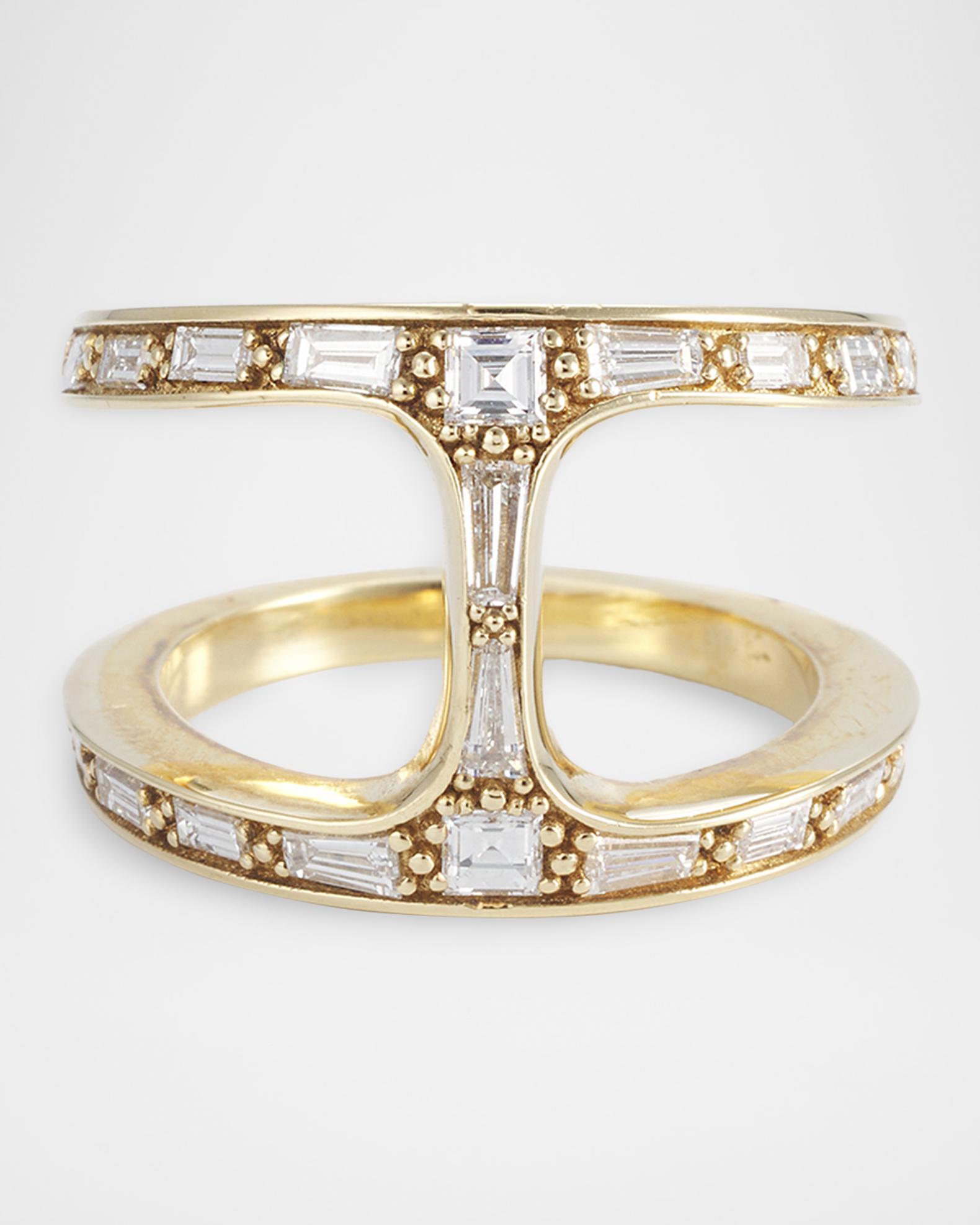 Hoorsenbuhs Phantom Baguette Ring with Diamonds | Neiman Marcus