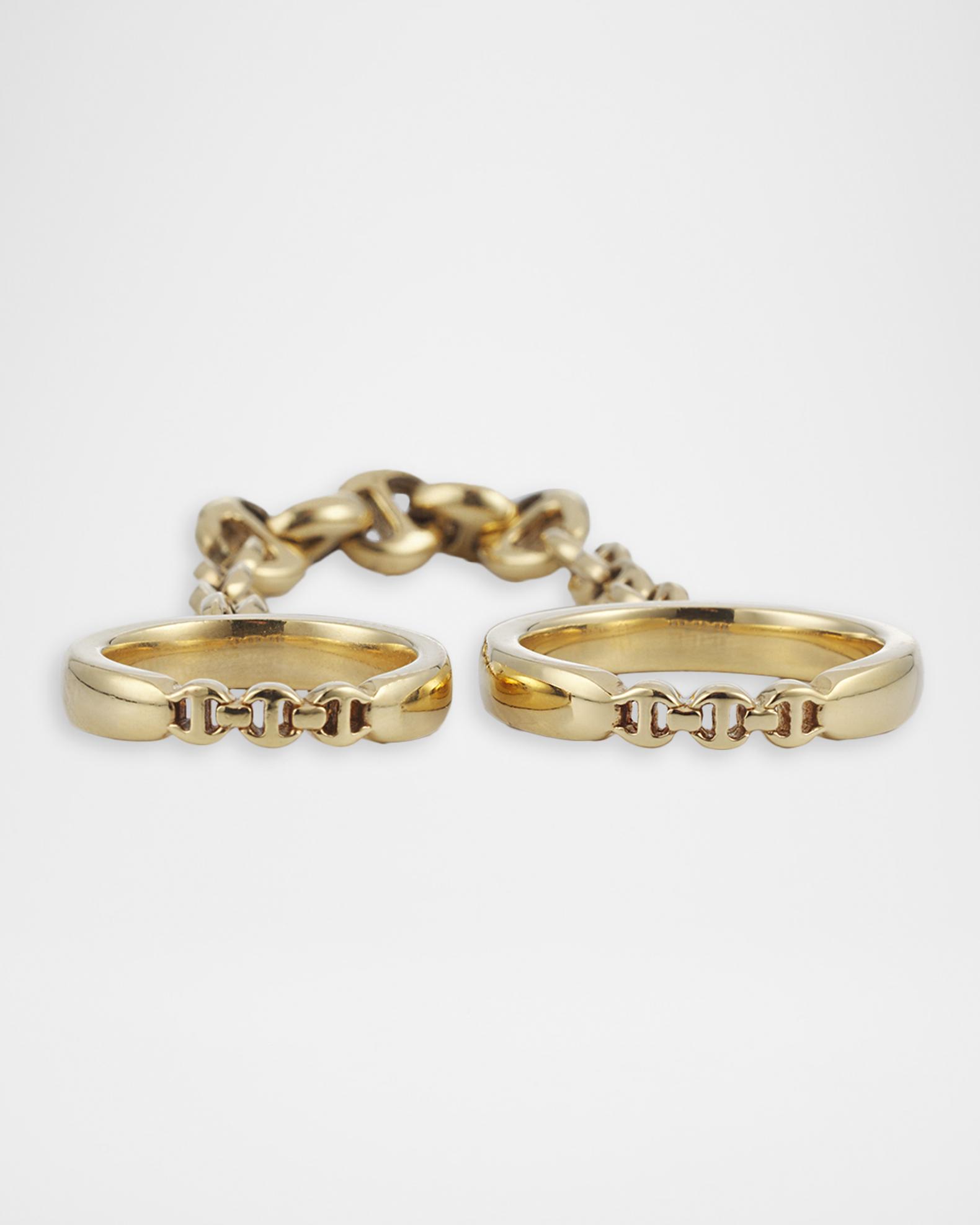 Hoorsenbuhs Bonded 3mm Open-Link Ring with 5mm Chain | Neiman Marcus