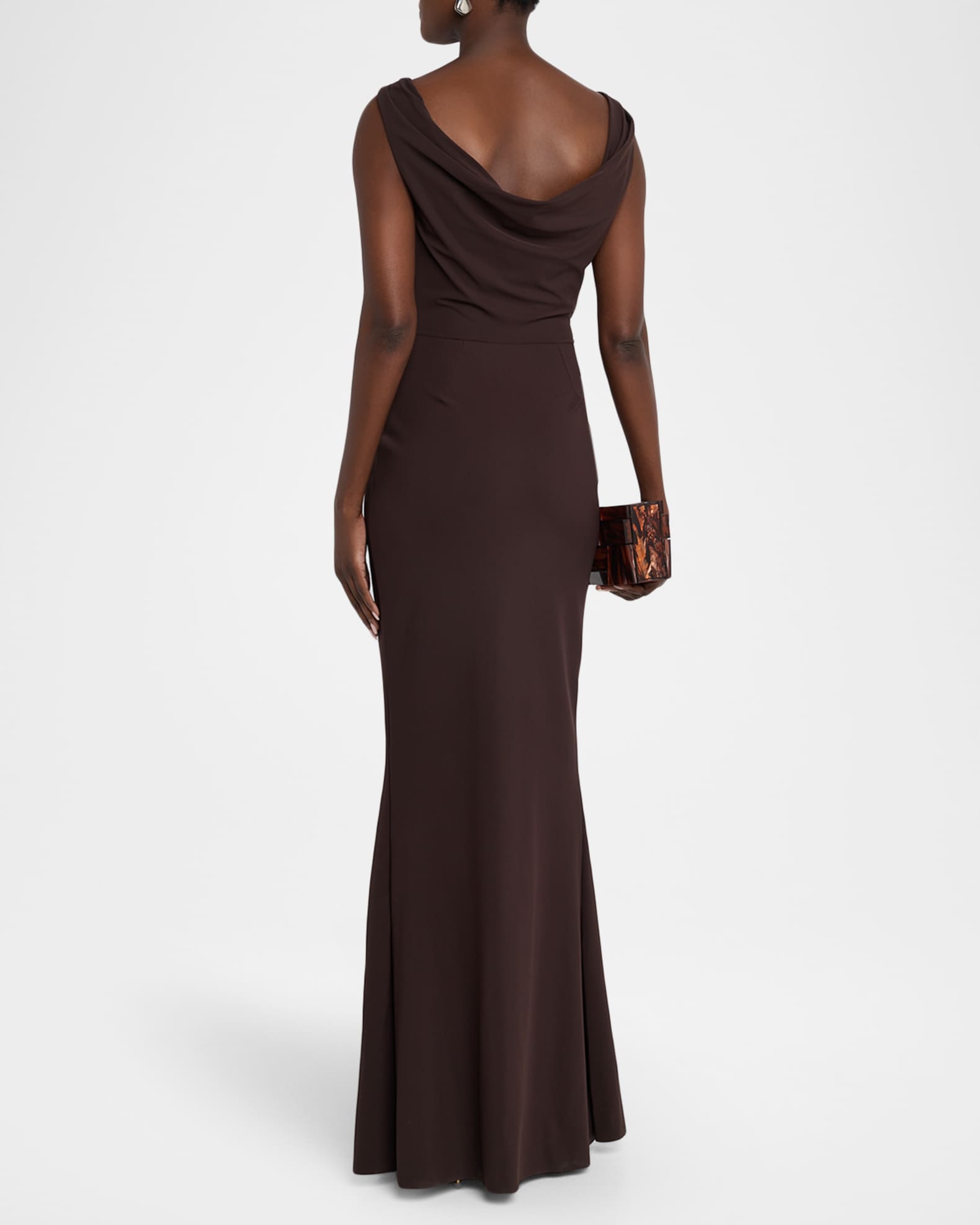 Chiara Boni La Petite Robe Ajour Bateau-Neck Mermaid Gown | Neiman