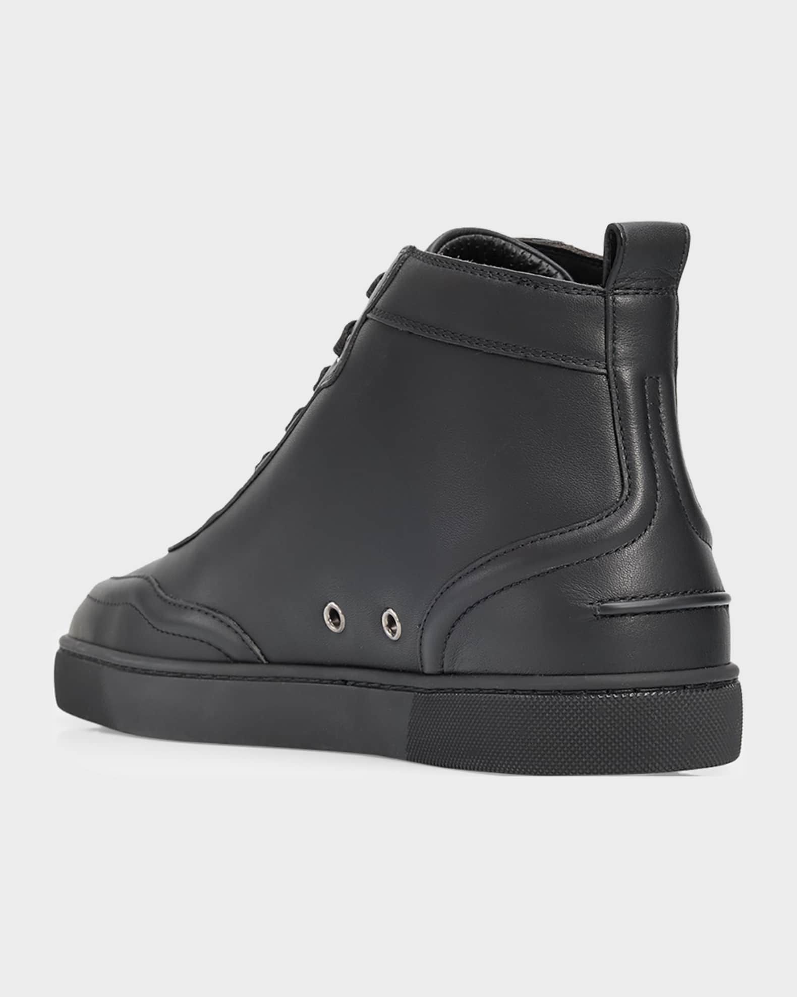 Christian Louboutin Men's Retero High-Top Sneakers in Leather