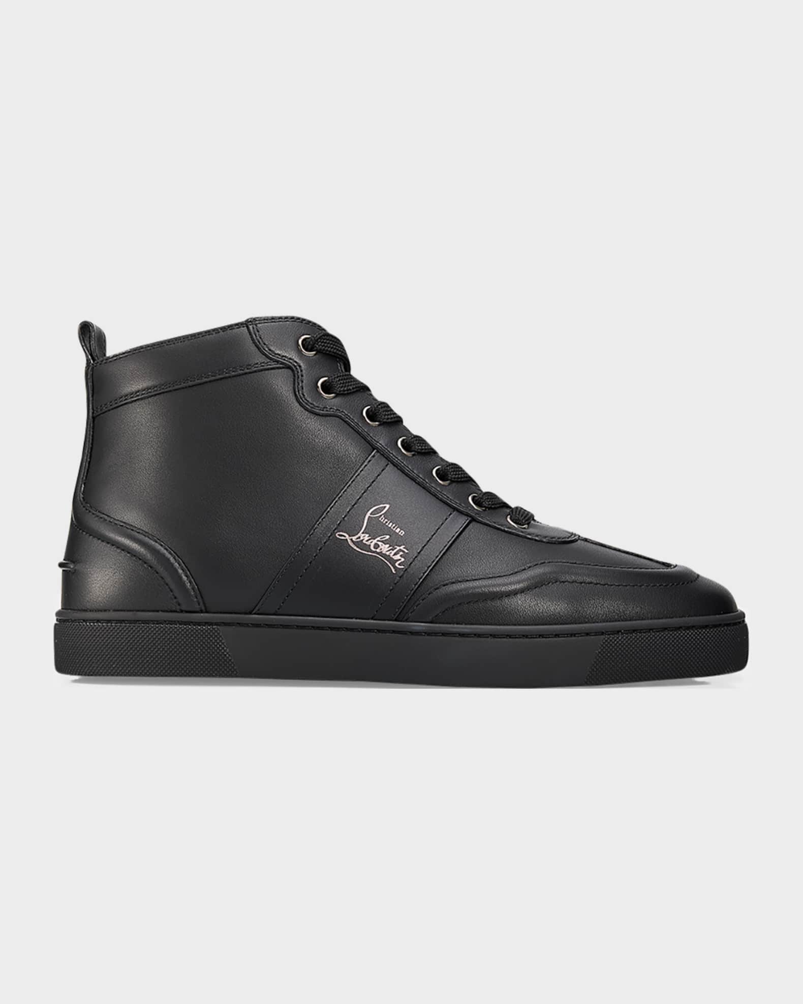 Christian Louboutin レザーシューズ Christian Louboutin Men's Retero High-Top Sneakers in Leather