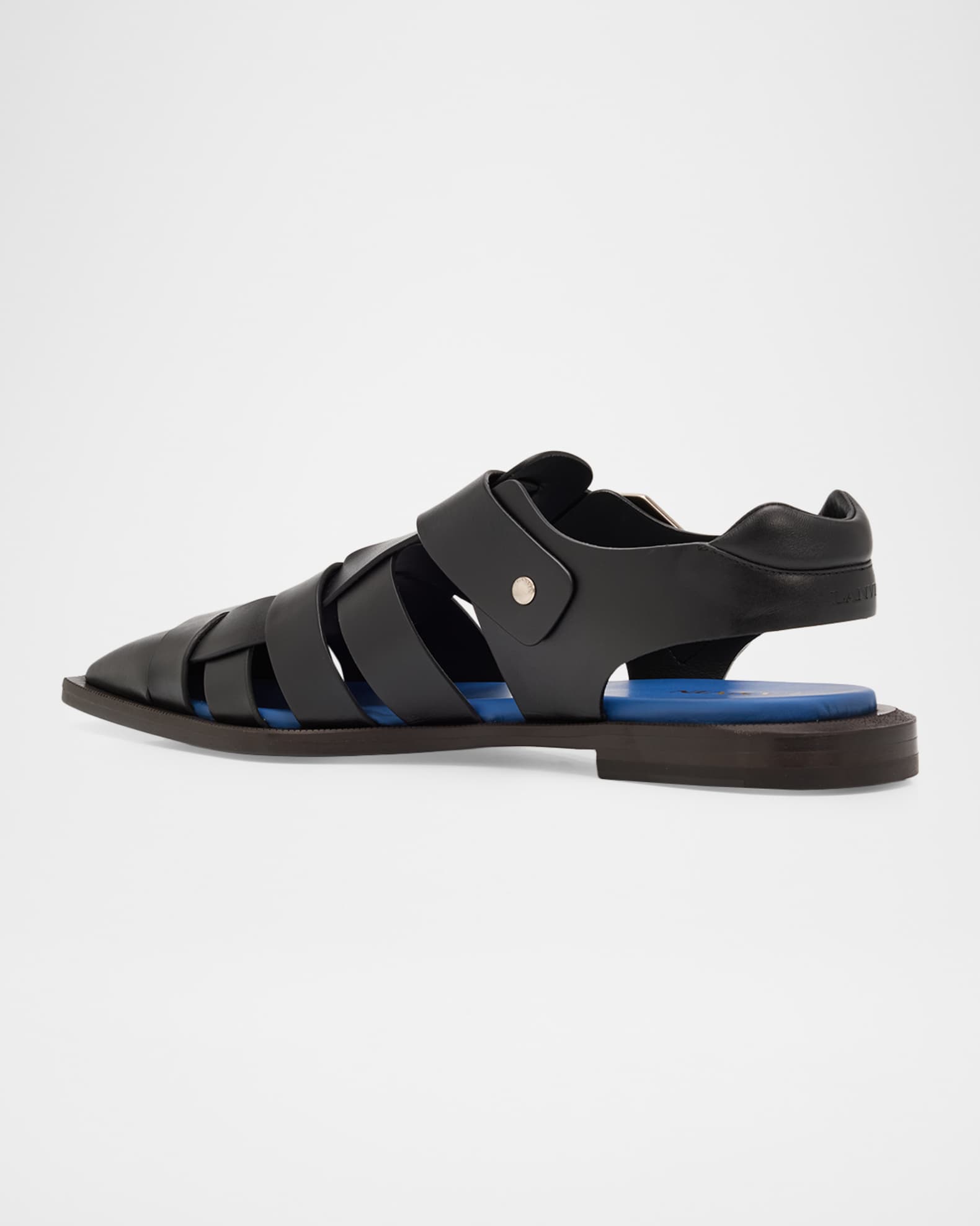 Lanvin Men's Leather Pointed-Toe Gladiator Sandals | Neiman Marcus
