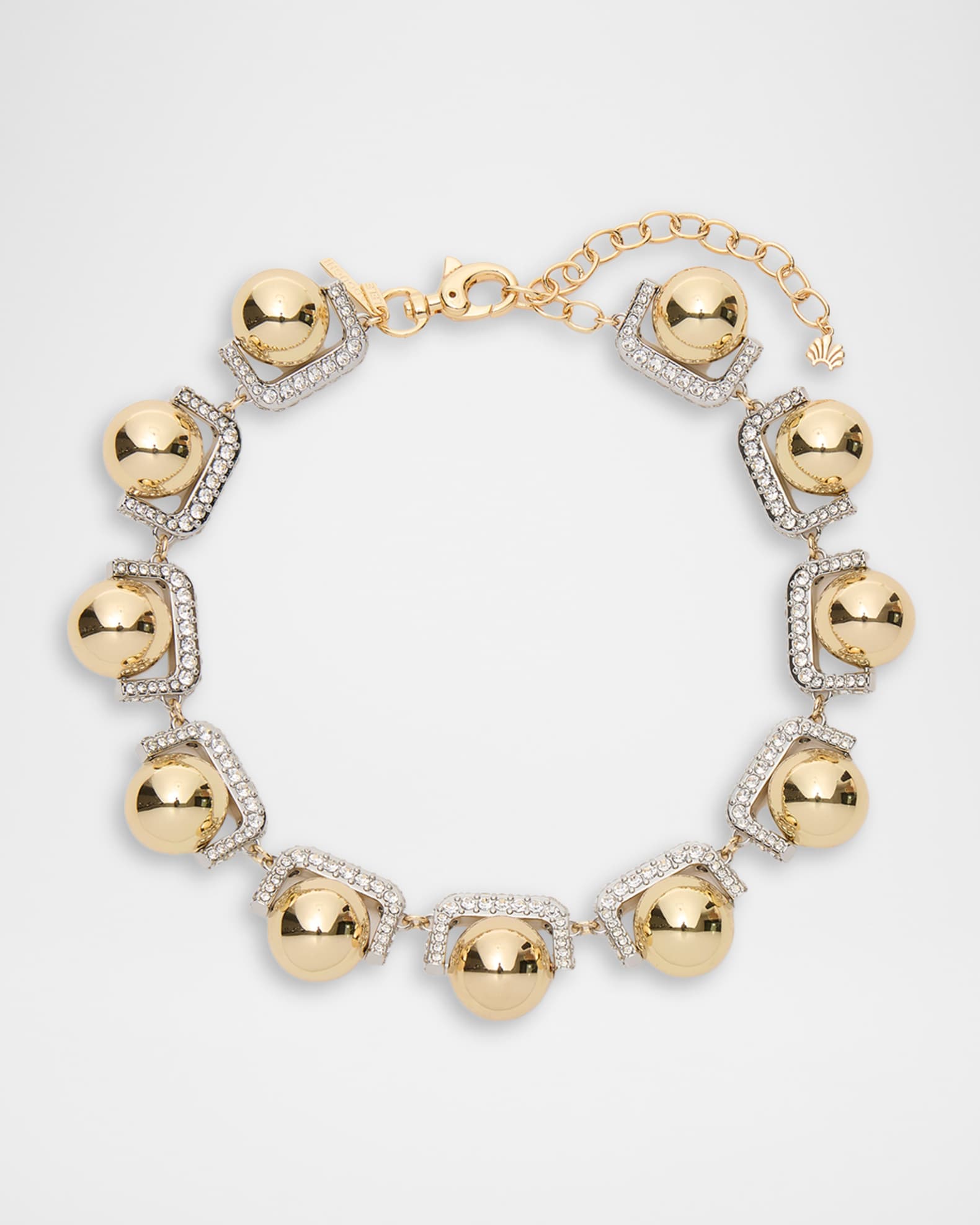 Lele Sadoughi Crystal Pinball Pave Necklace | Neiman Marcus