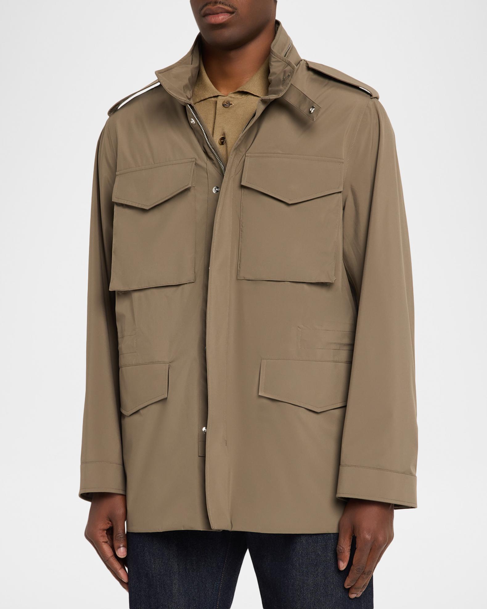 dunhill Men's Lightweight Technical Field Jacket | Neiman Marcus
