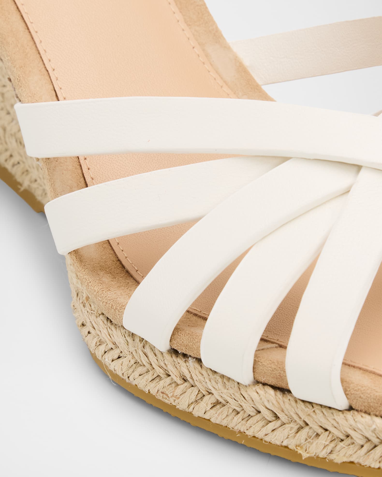 Veronica Beard Phylina Leather Espadrille Wedge Sandals | Neiman
