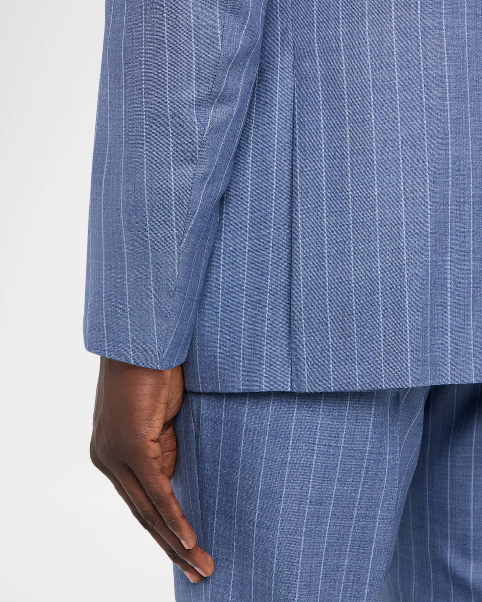Stefano Ricci Men's Chalkstripe Wool and Silk Two-Piece Suit
