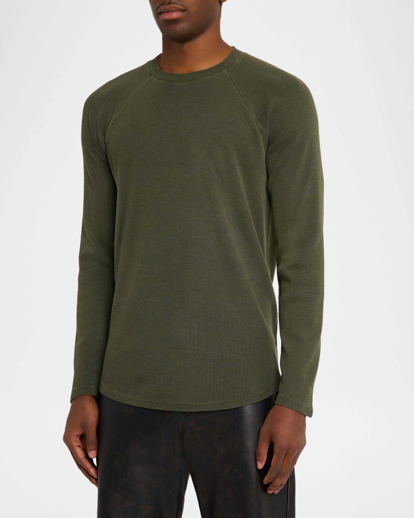 PAIGE Men's Davies Waffle Knit Raglan T-Shirt | Neiman Marcus
