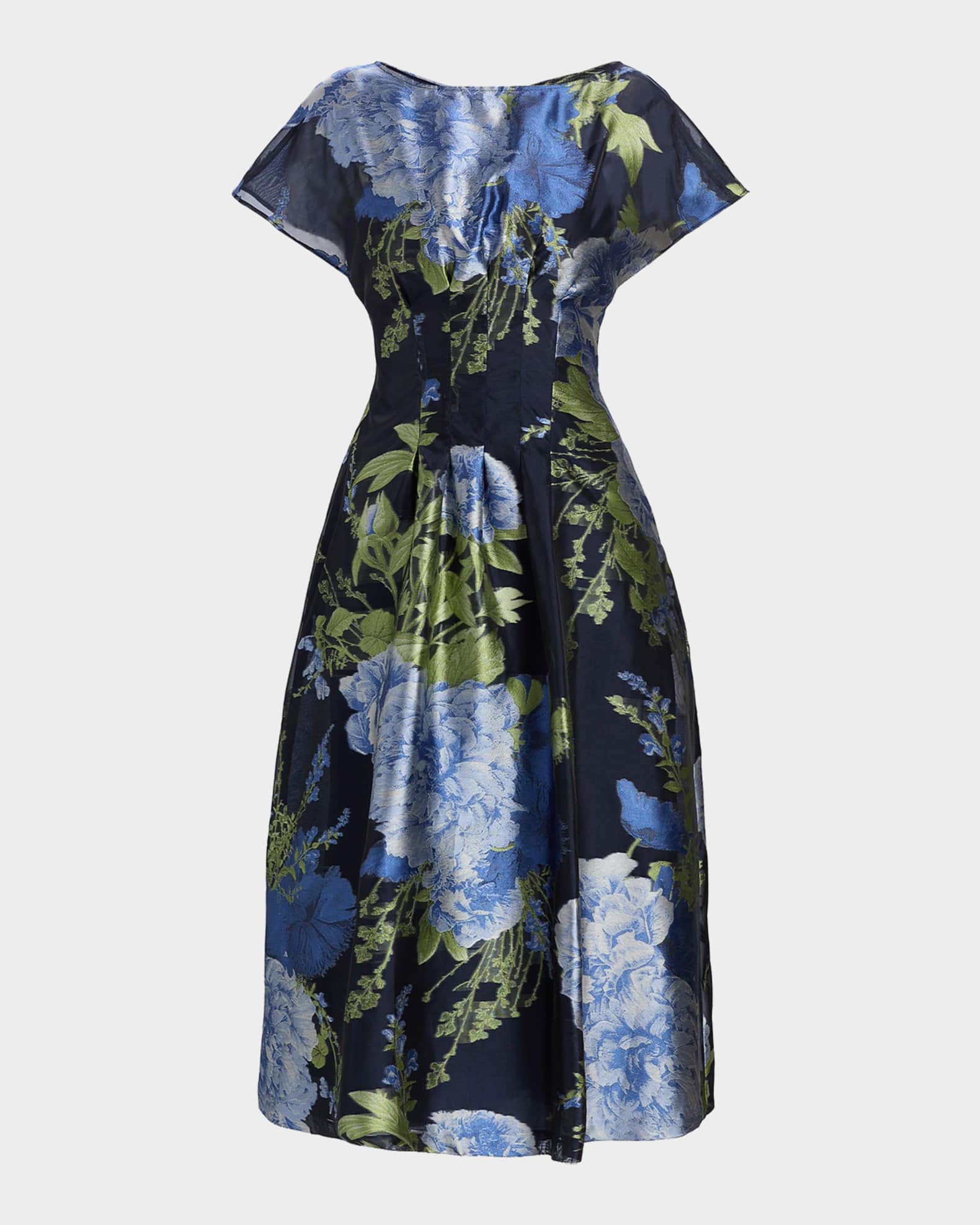 knee length dresses for ladies Kay Unger- Brigid Tea Length Dress main image 0
