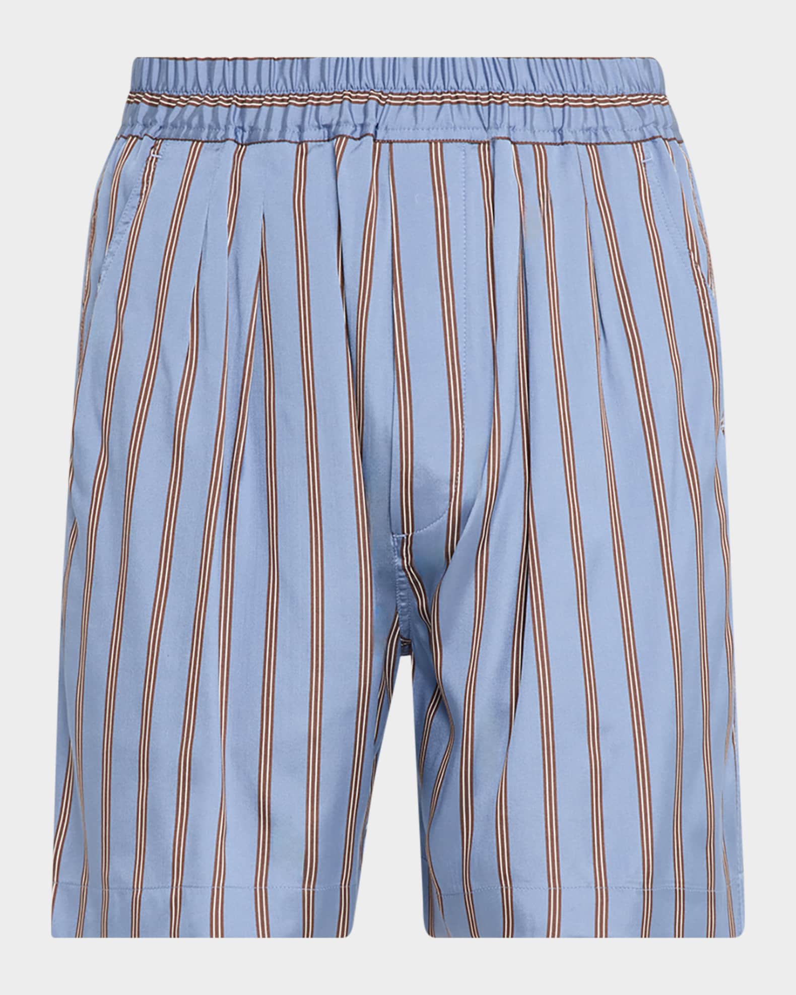 TOM FORD Men's Silk Stripe Jacquard Pull-On Shorts | Neiman Marcus