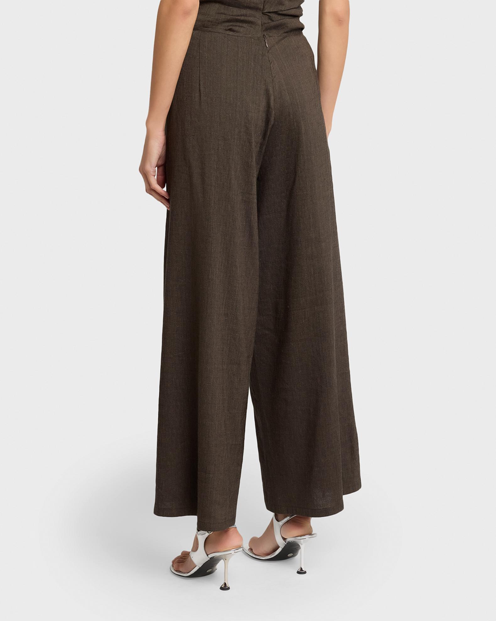 Proenza Schouler White Label Calla Slub Linen Wrap Pants | Neiman Marcus