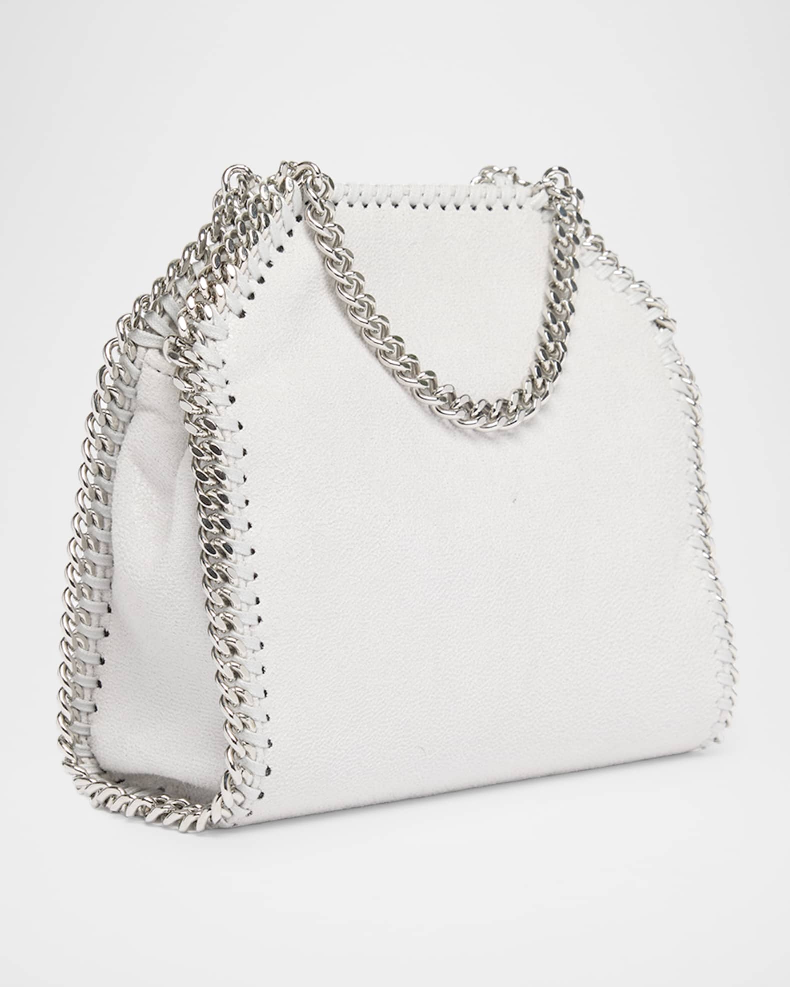  × Stella McCartney Chain Ribbed 即完売品 Stella McCartney Falabella Chain-Trim Mini Crossbody Bag | Neiman