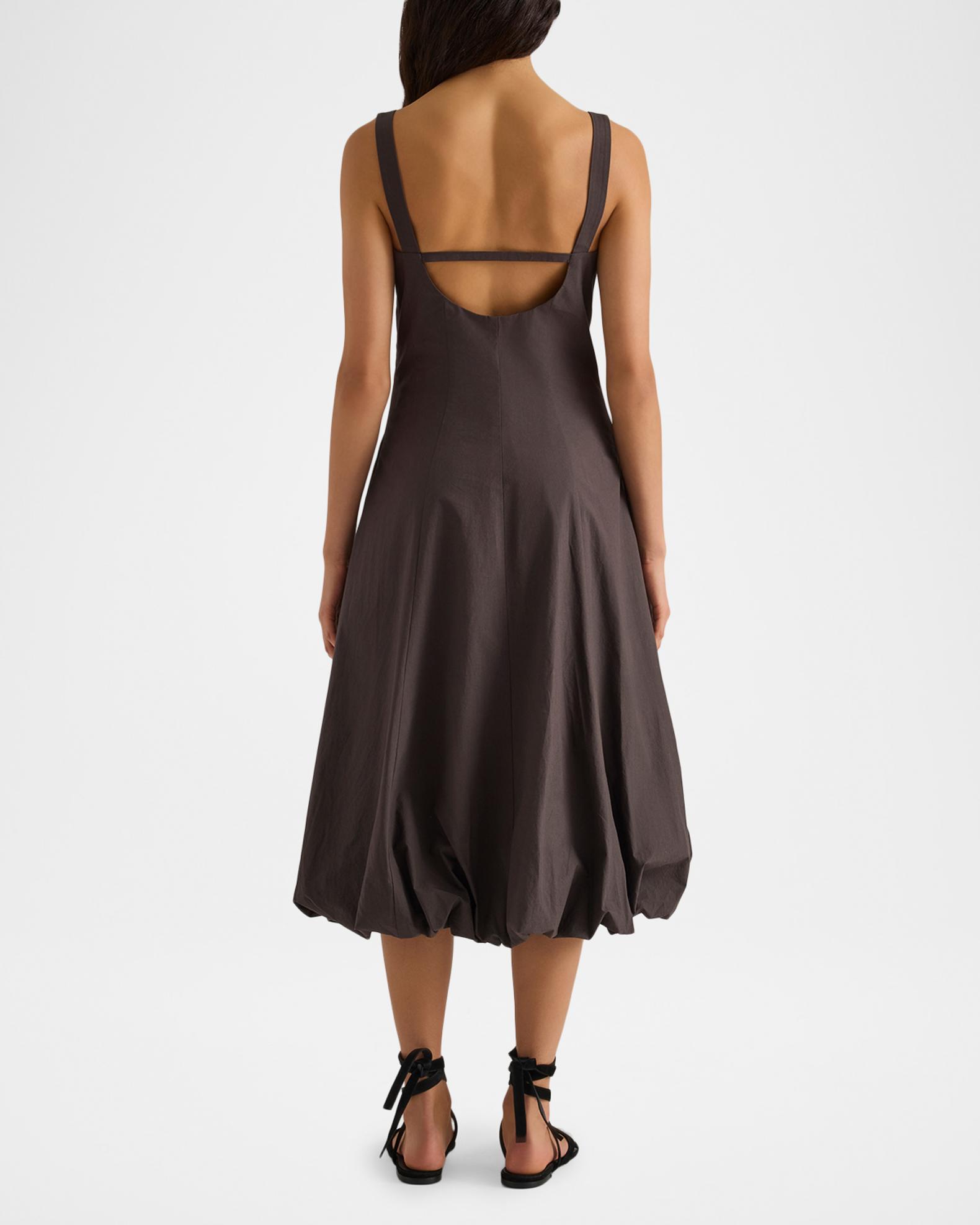 proenza schouler midi dress Hallie draped ruched twill midi dress - pastel yellow