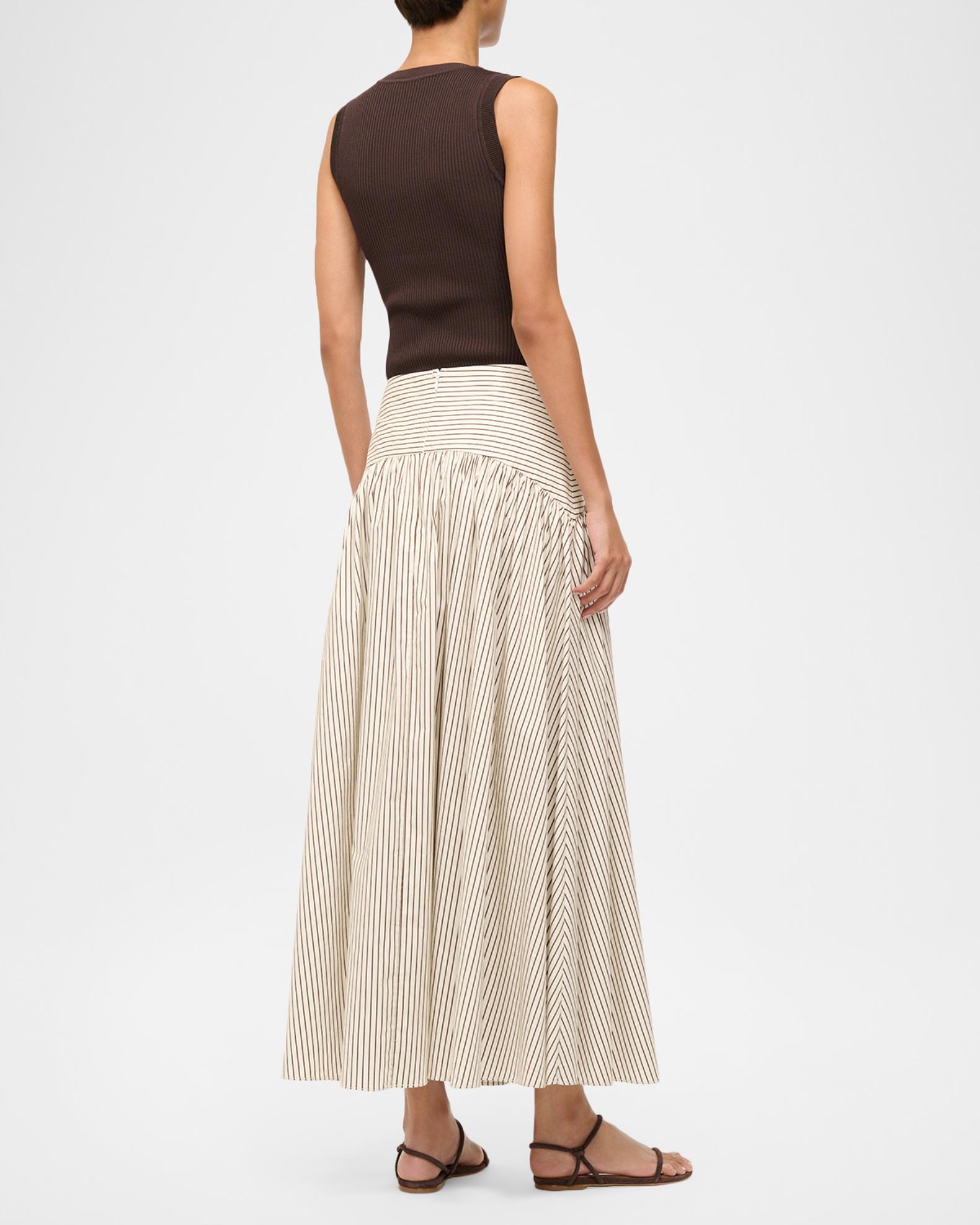 STAUD Procida Striped Maxi Skirt | Neiman Marcus