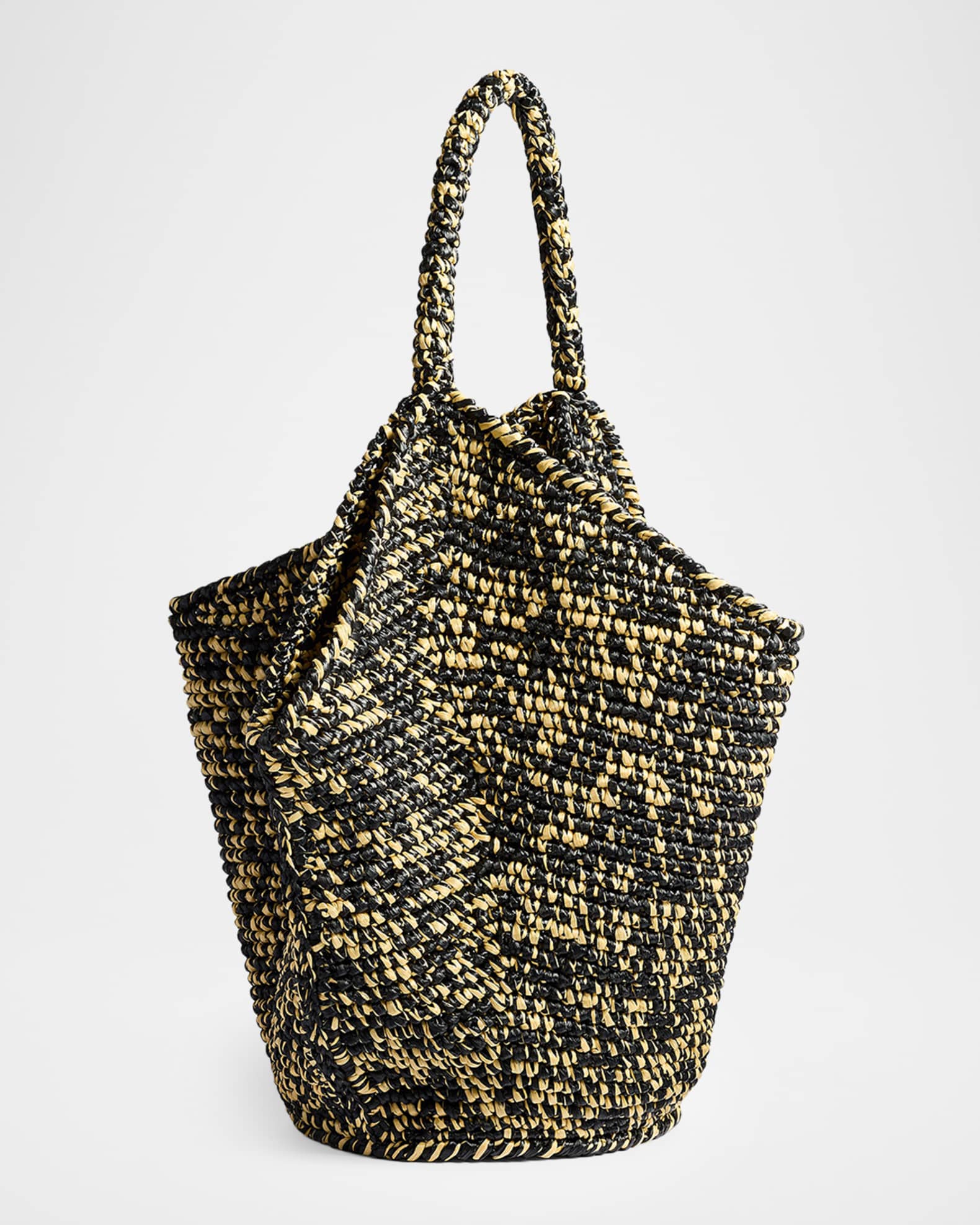 Khaite Lotus Medium Viscose Raffia Tote Bag | Neiman Marcus