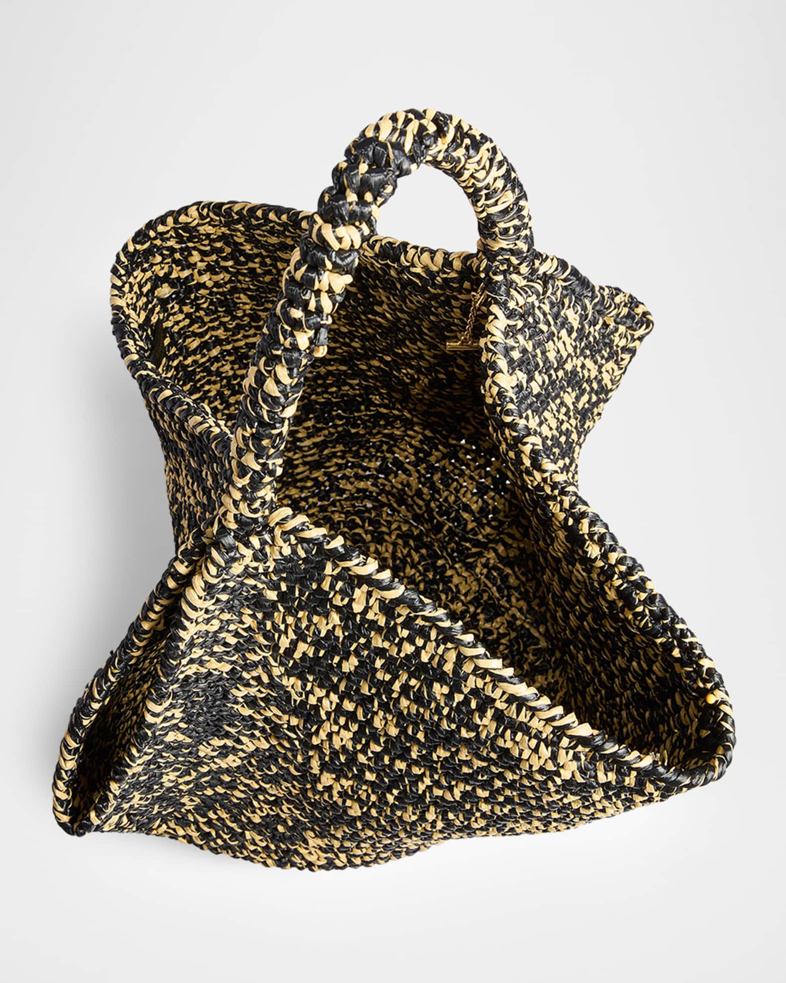 Khaite Lotus Medium Viscose Raffia Tote Bag | Neiman Marcus