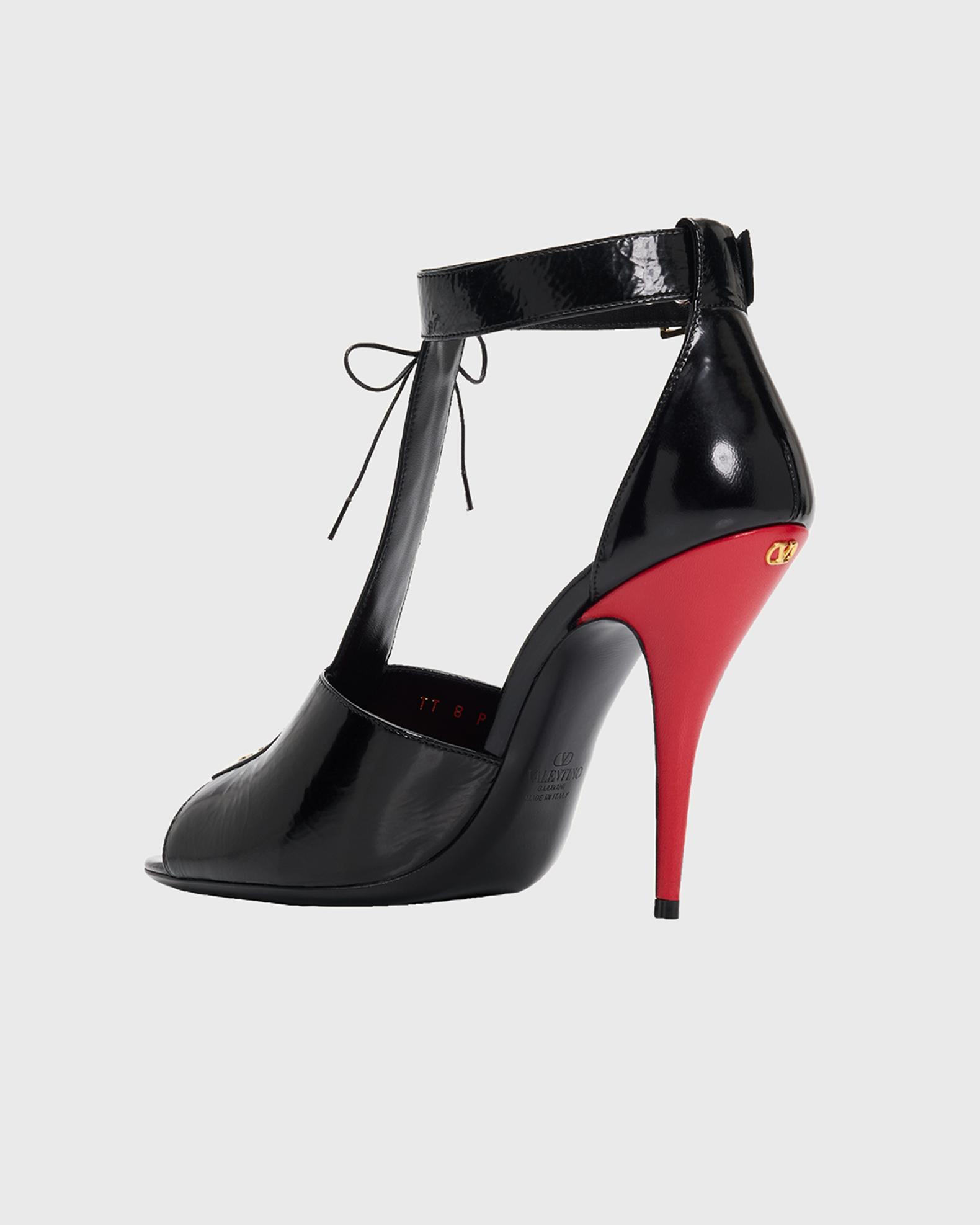 Valentino Garavani 105mm Patent Leather Bustier T-Strap Sandals ...
