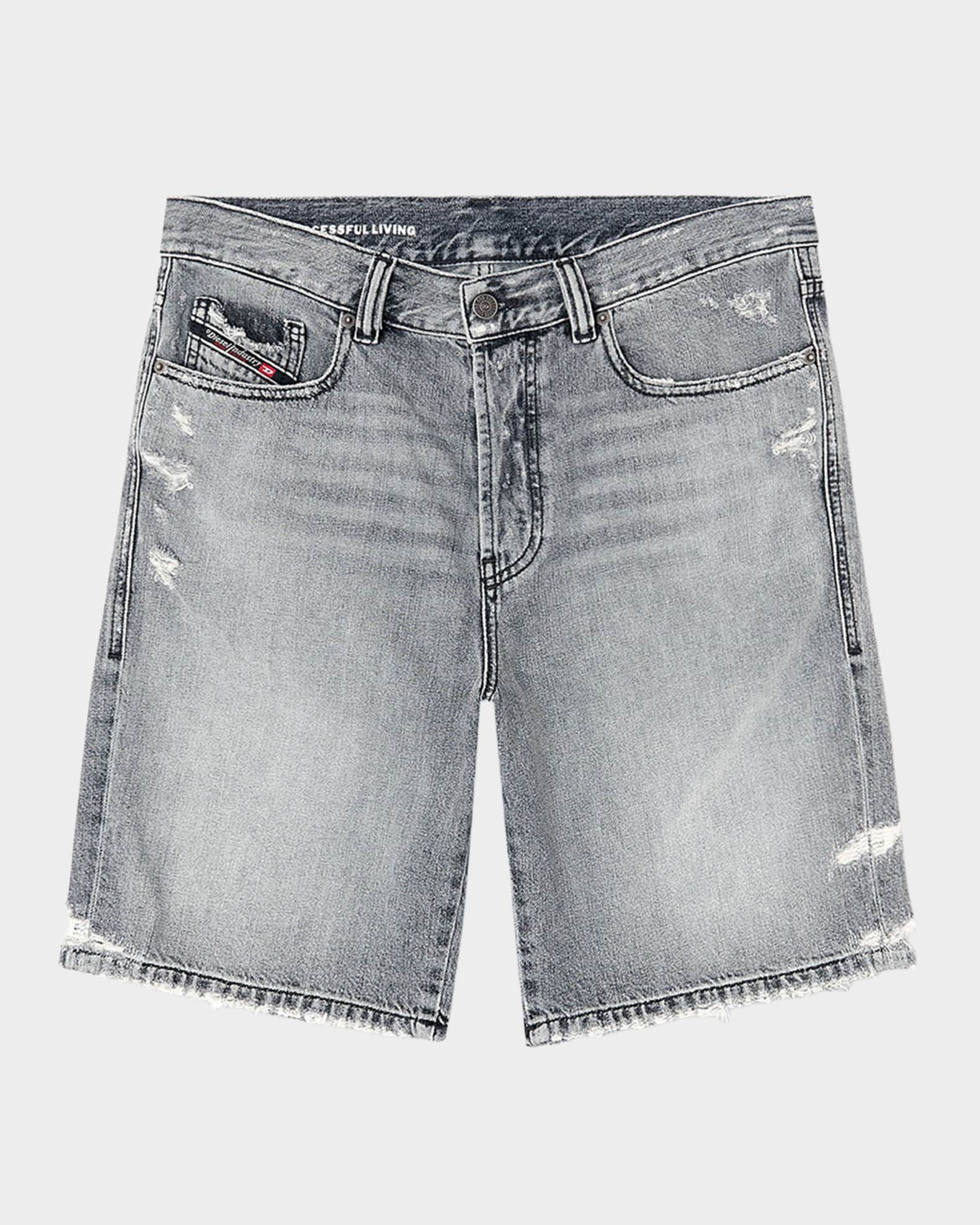 Diesel Men's Regular Distressed Denim Shorts | Neiman Marcus