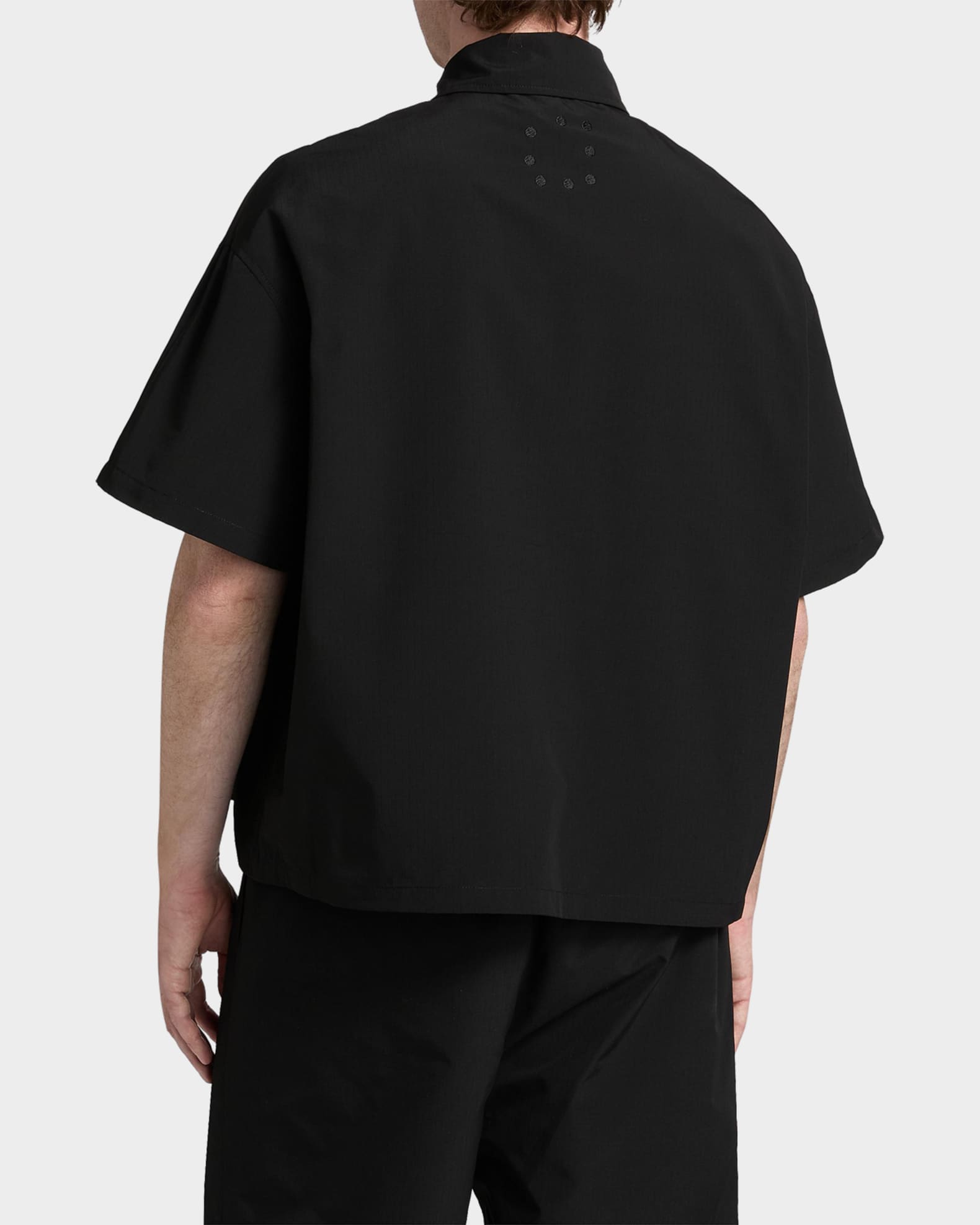 【BLACK】Ripstop cargo pocket shirt EZR Men's Nylon Ripstop Cargo Pocket Shirt | Neiman Marcus