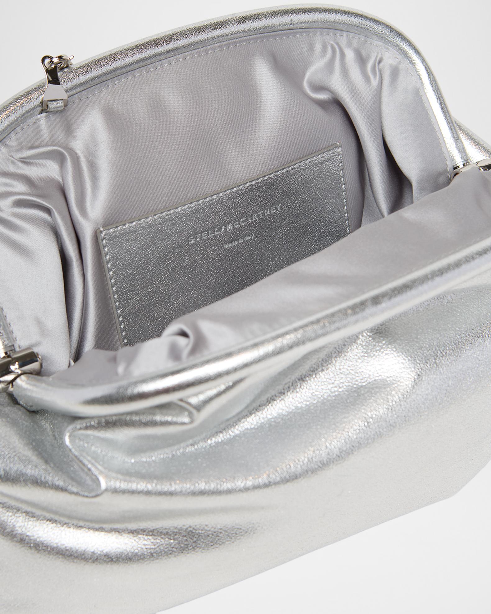 Stella McCartney Falabella Metallic Soft Clutch Bag | Neiman Marcus