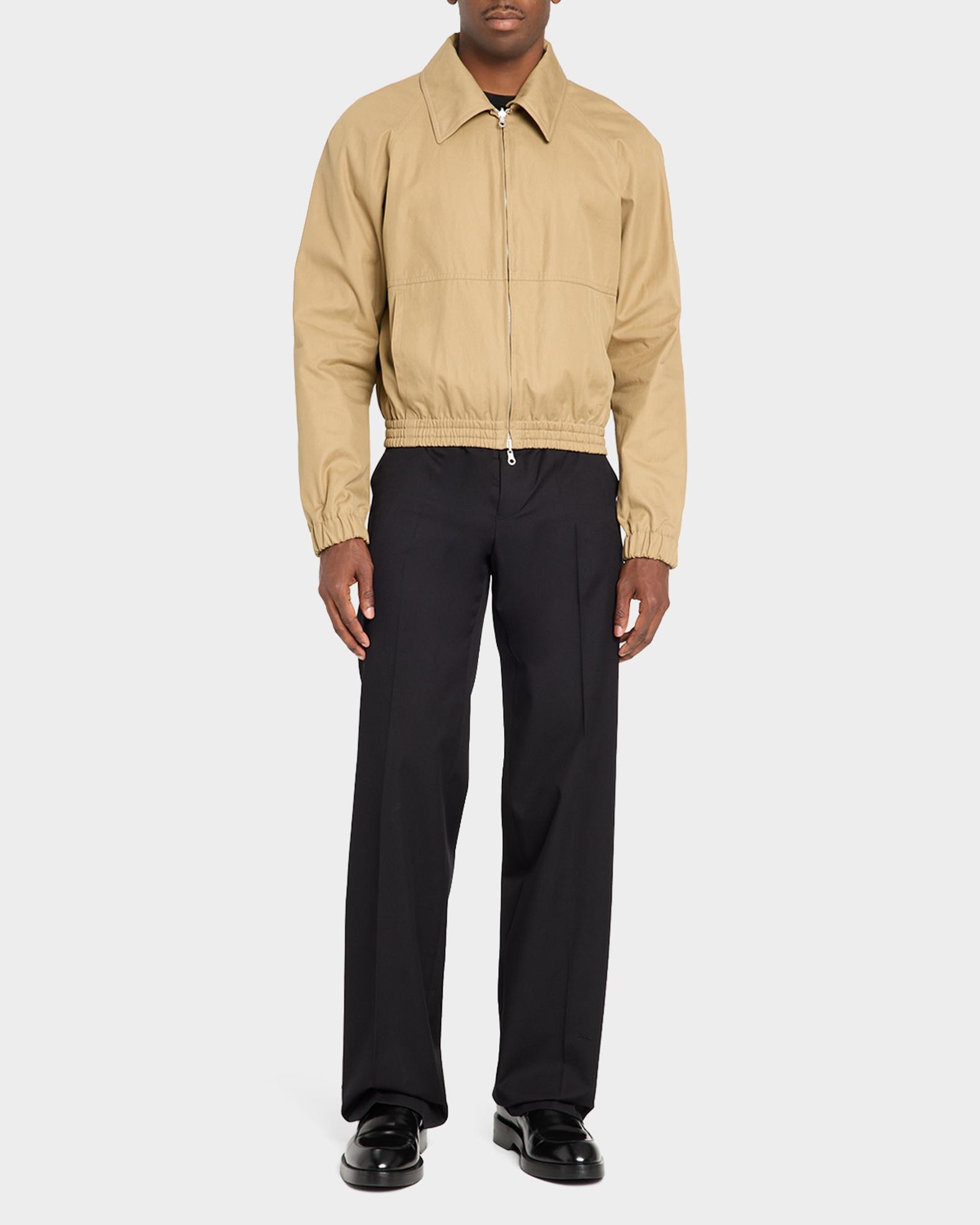 Dries Van Noten Men's Panvel Straight-Leg Cotton-Wool Pants