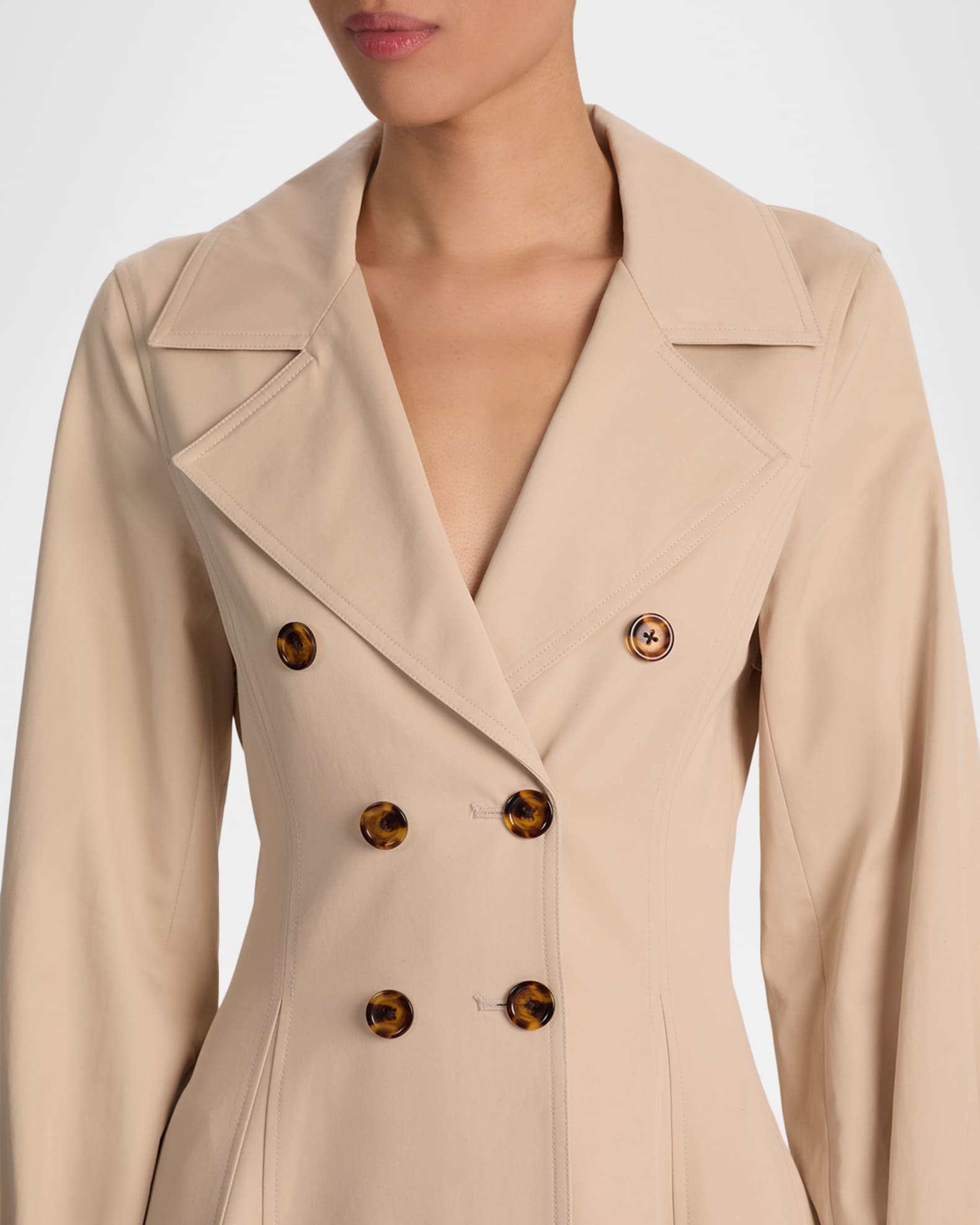 Alice + Olivia Ellie Godet Trench Coat | Neiman Marcus