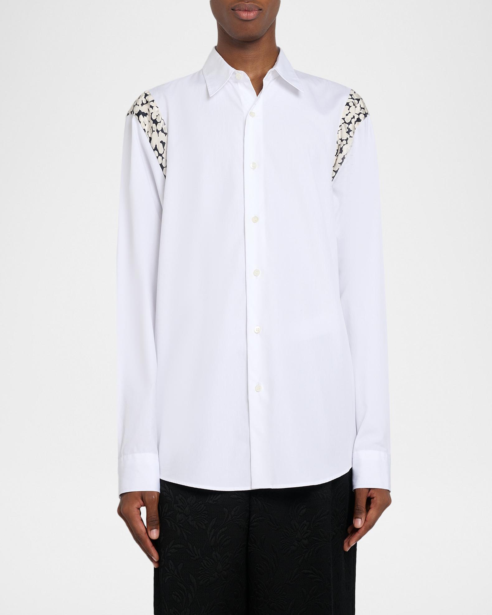 Dries Van Noten Men's Capers Contrast-Panel Cotton Button-Down Shirt ...