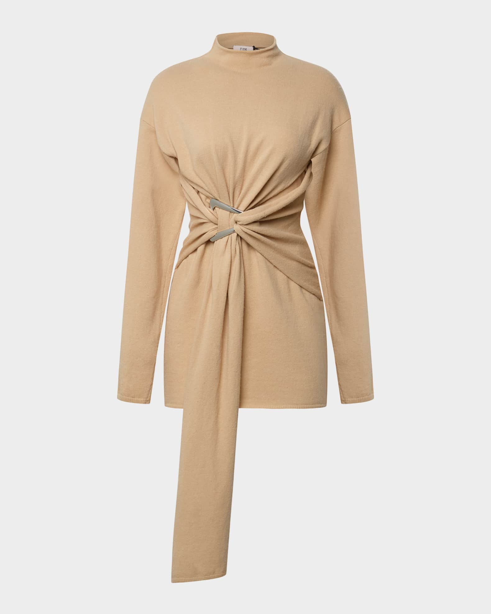 Poala Knit Dress L / Buff