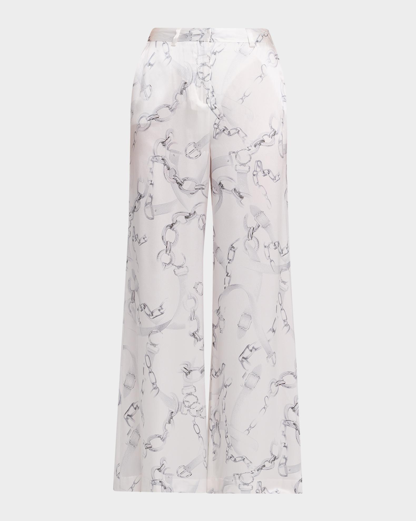 スラックス GIZA COTTON/SILK GABARGINE WIDE PANTS L'AGENCE Gavin Silk Wide-Leg Pants | Neiman Marcus