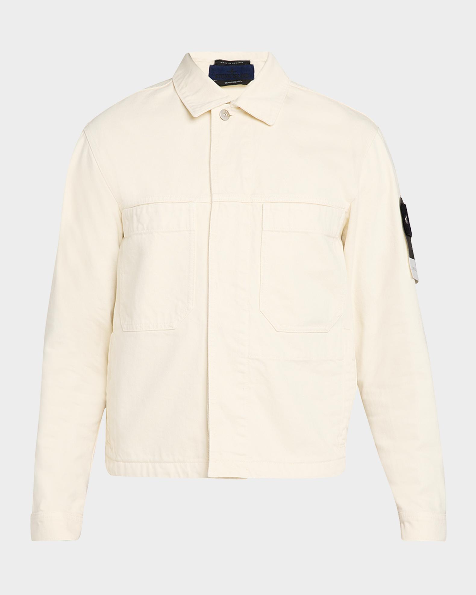 【本日限定】【雰囲気抜群】STONE  DENIMS Jacket Stone Island Men's Light Bull Denim-TC Jacket | Neiman Marcus