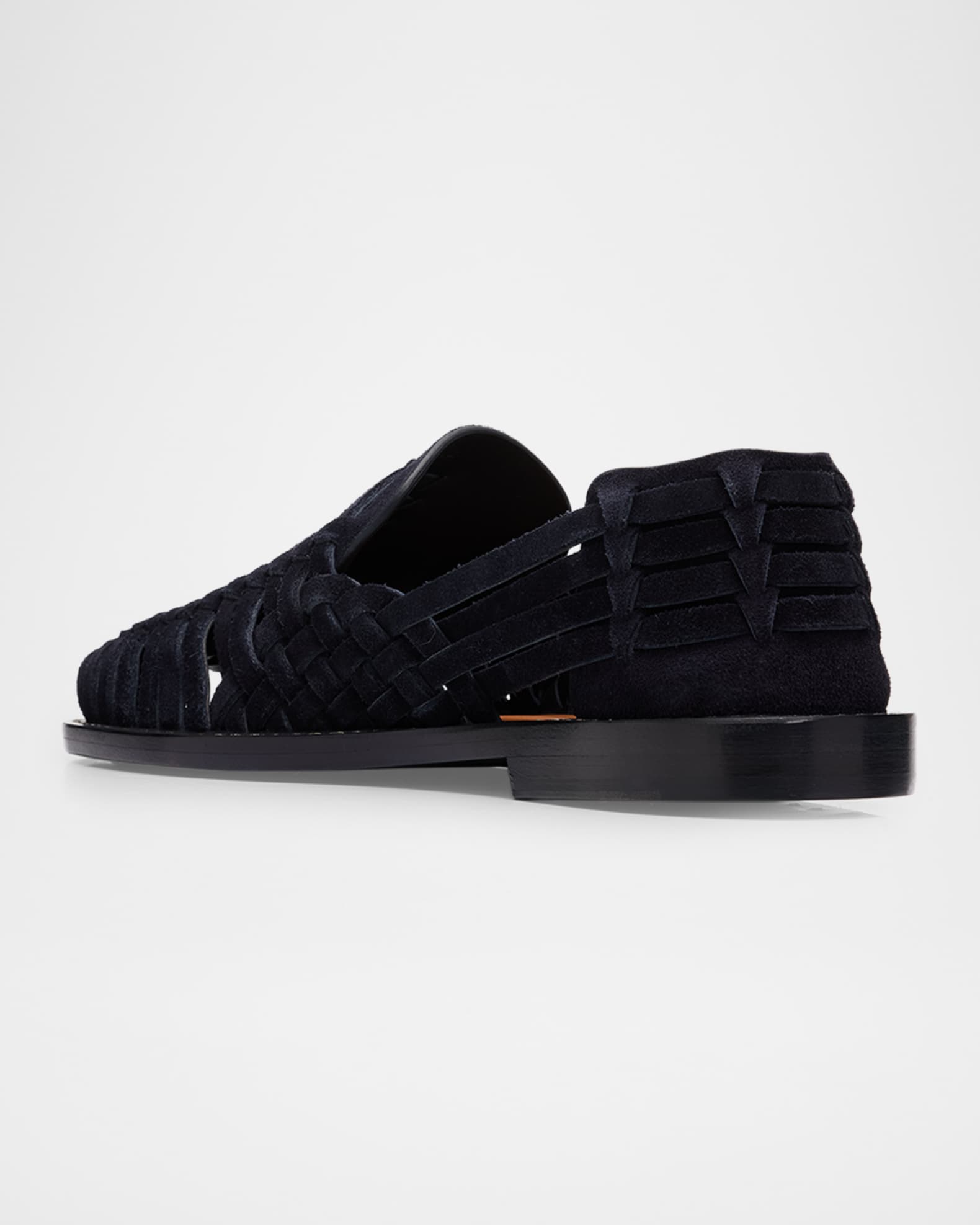 Brunello Cucinelli Men's Woven Suede Sandals | Neiman Marcus