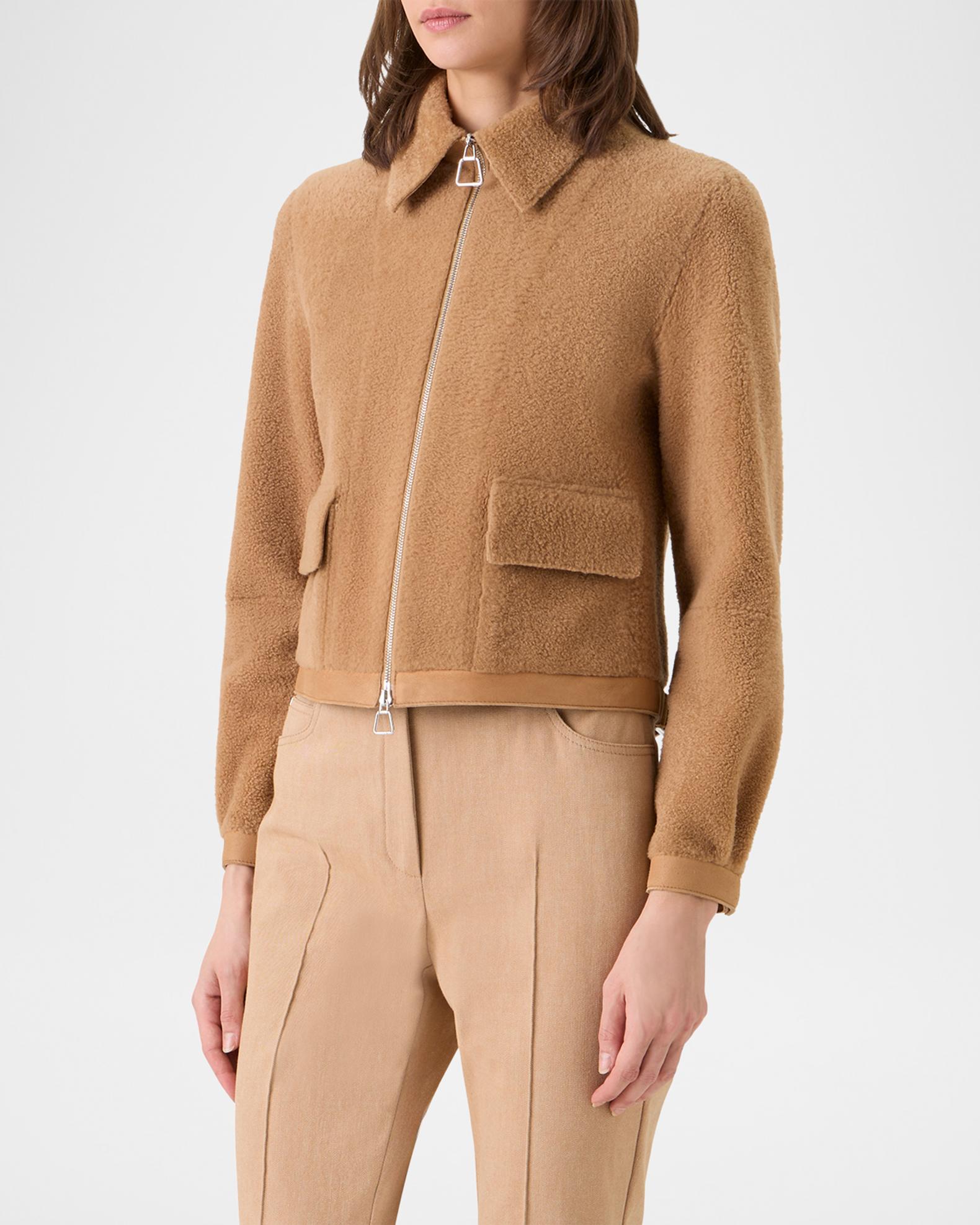 Akris Sady Lamb Shearling Short Jacket | Neiman Marcus