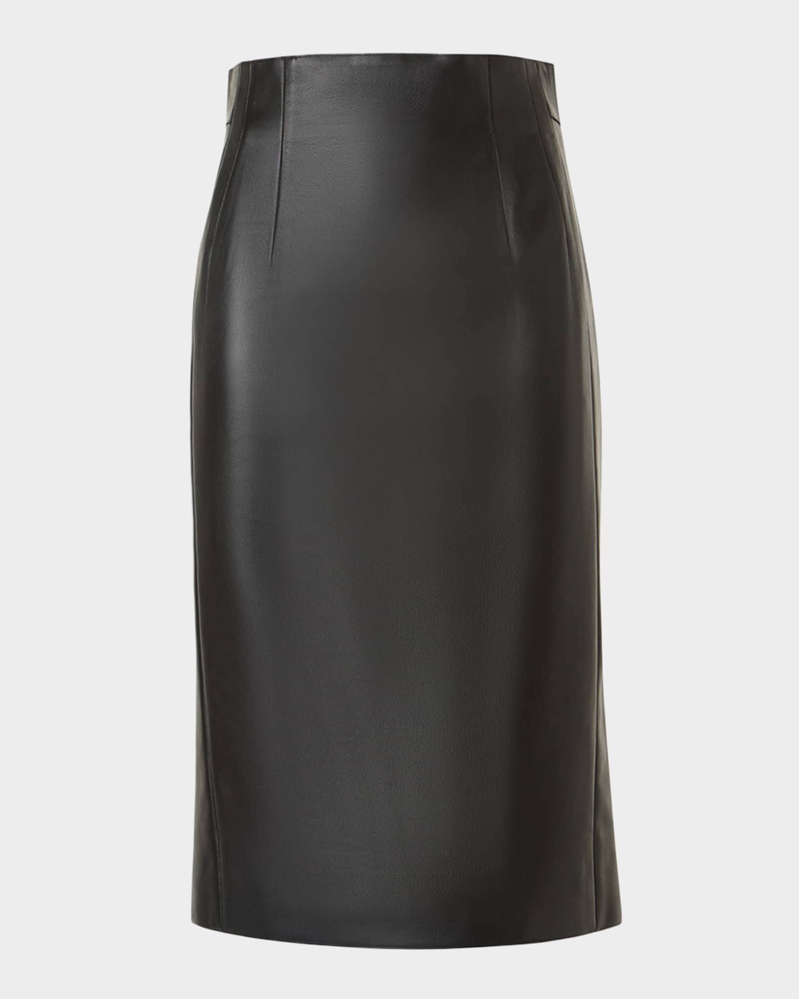 Akris Lamb Nappa Leather Pencil Skirt | Neiman Marcus