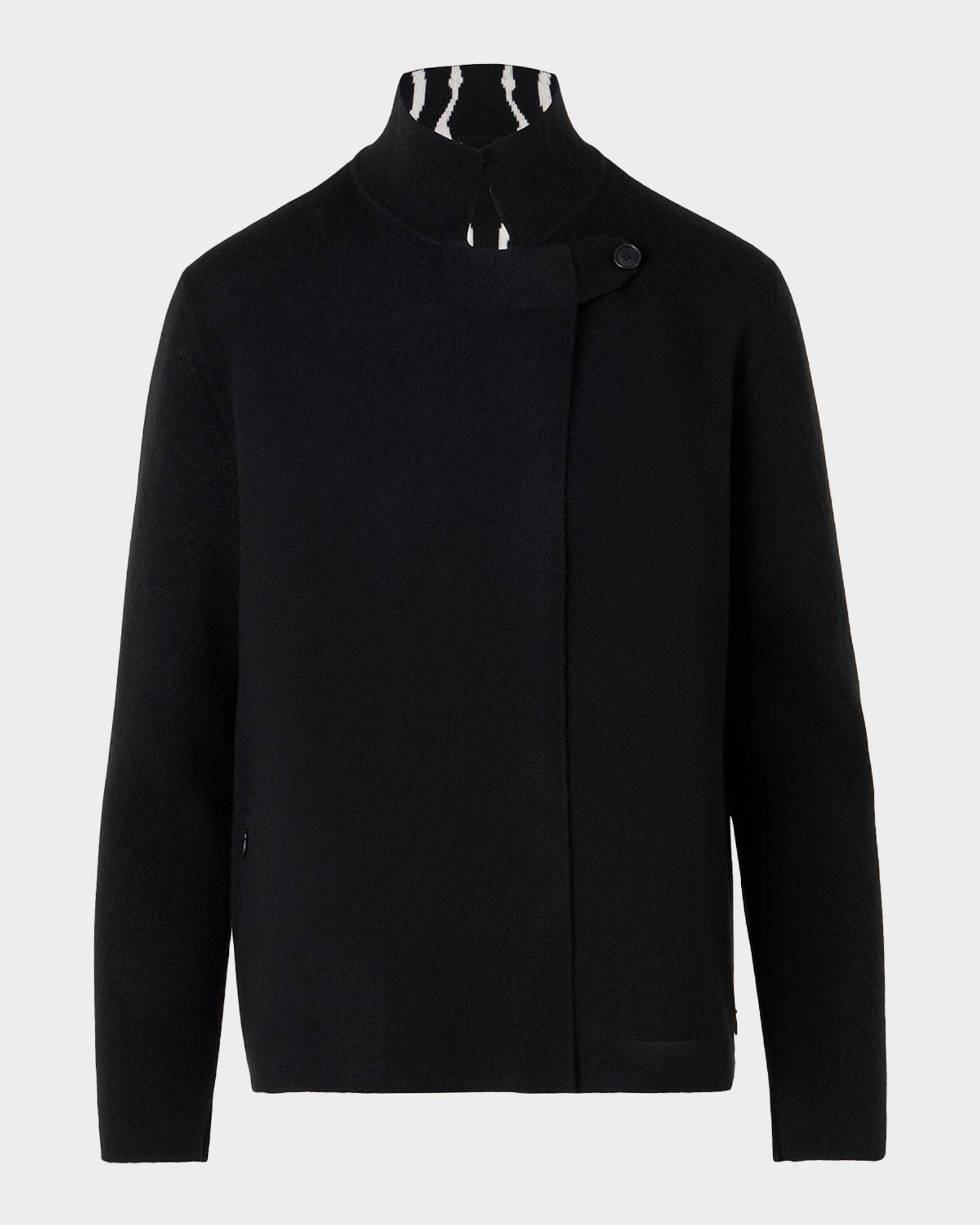 Akris Cashmere Reversible Zebra Knit Cardigan | Neiman Marcus
