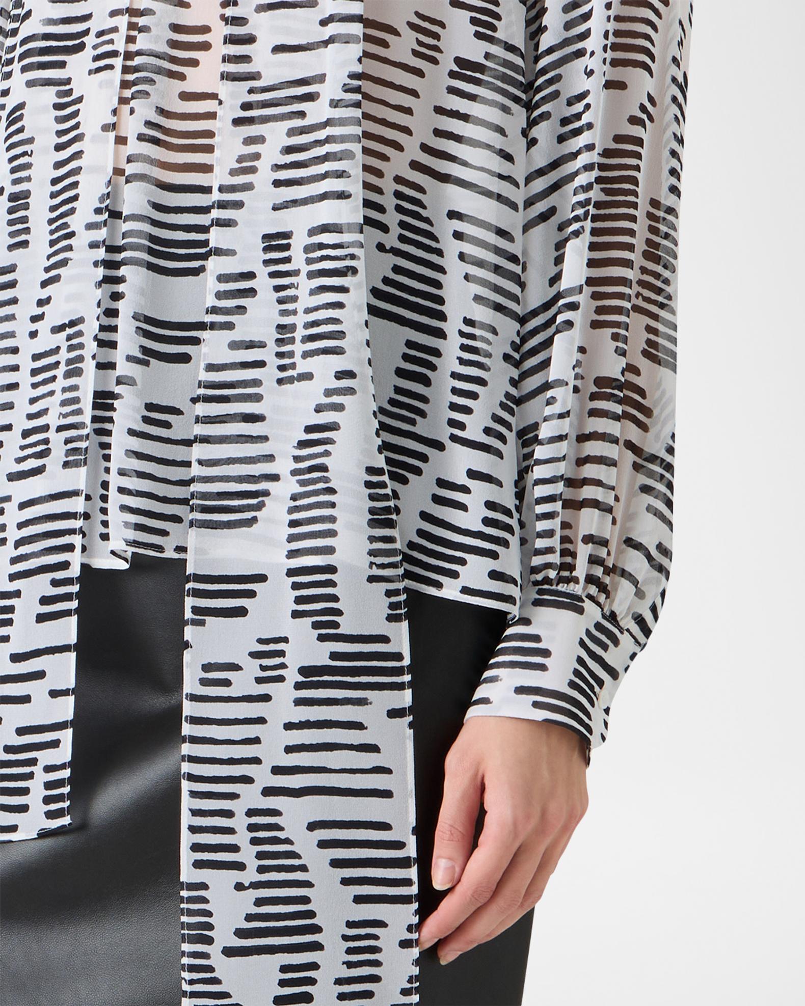Akris Dance Movements Long-Sleeve Silk Blouse | Neiman Marcus