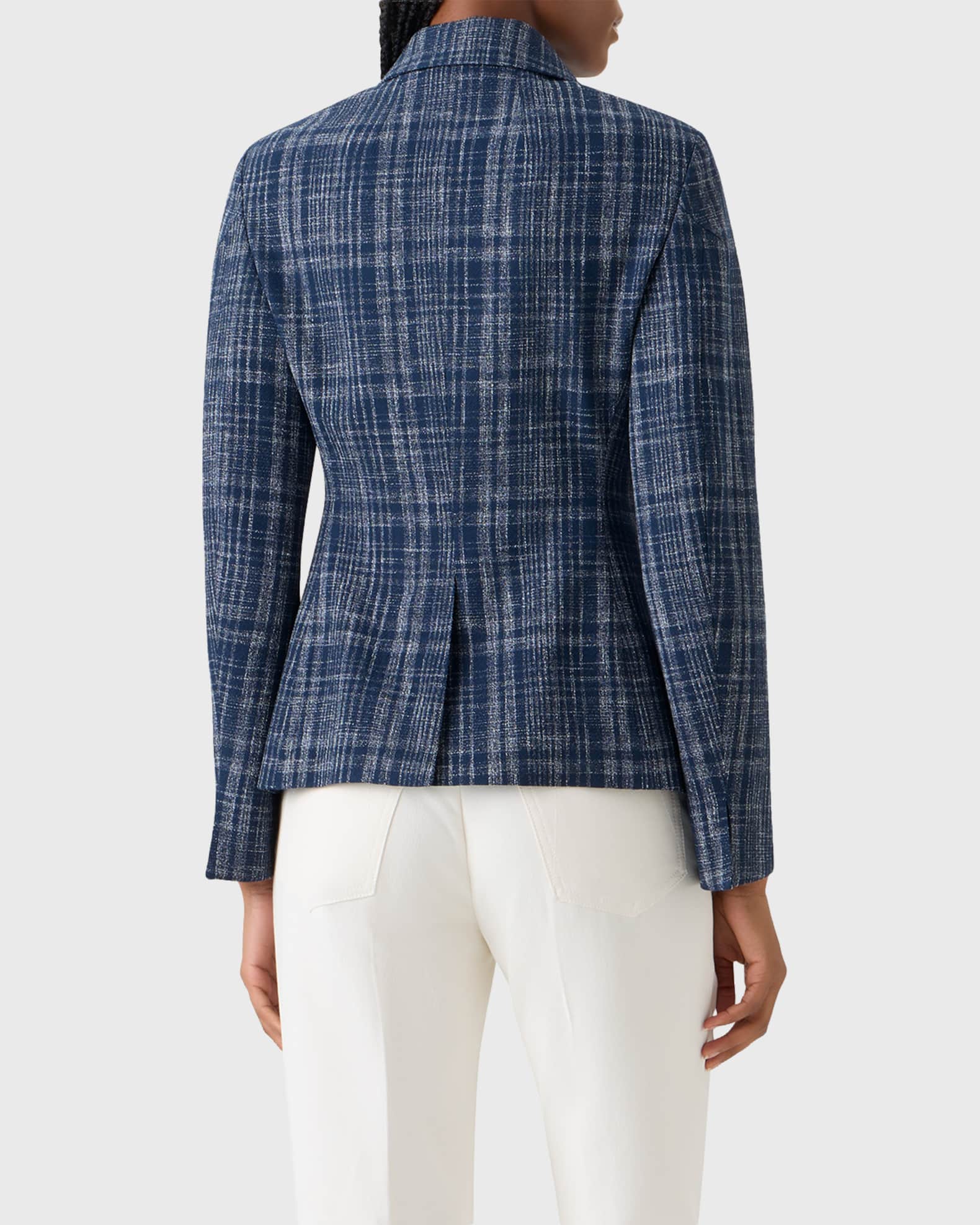 Akris Delia Buttoned Tweed Jacket | Neiman Marcus