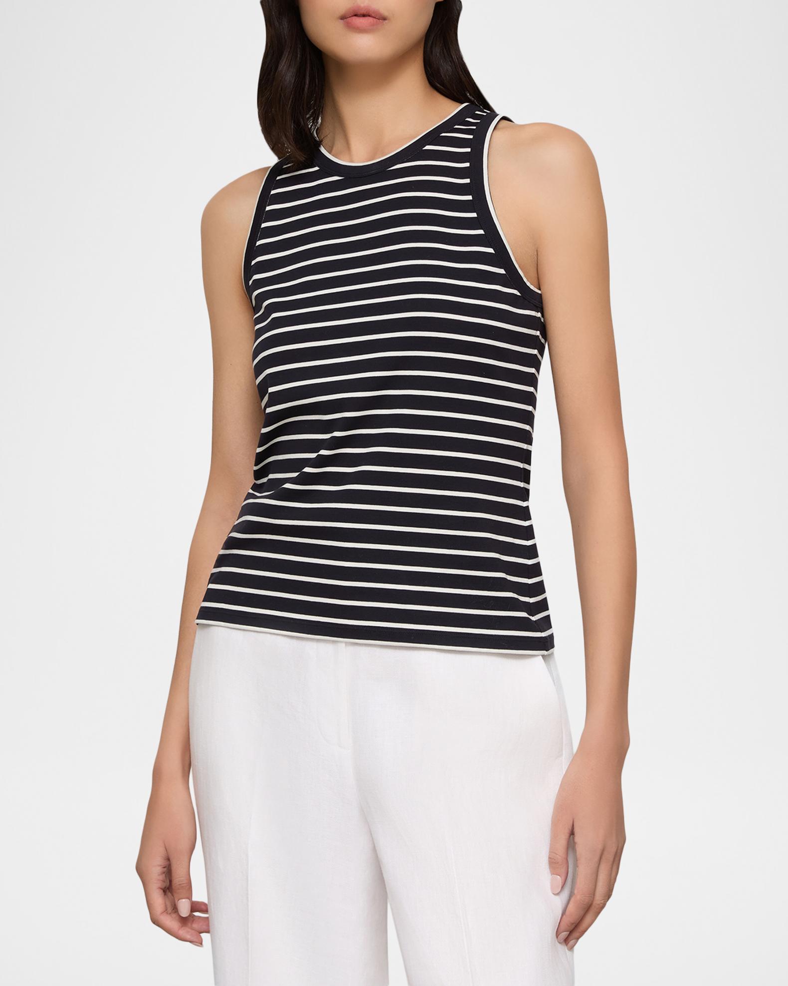 Lafayette 148 New York Striped Racerback Tank | Neiman Marcus