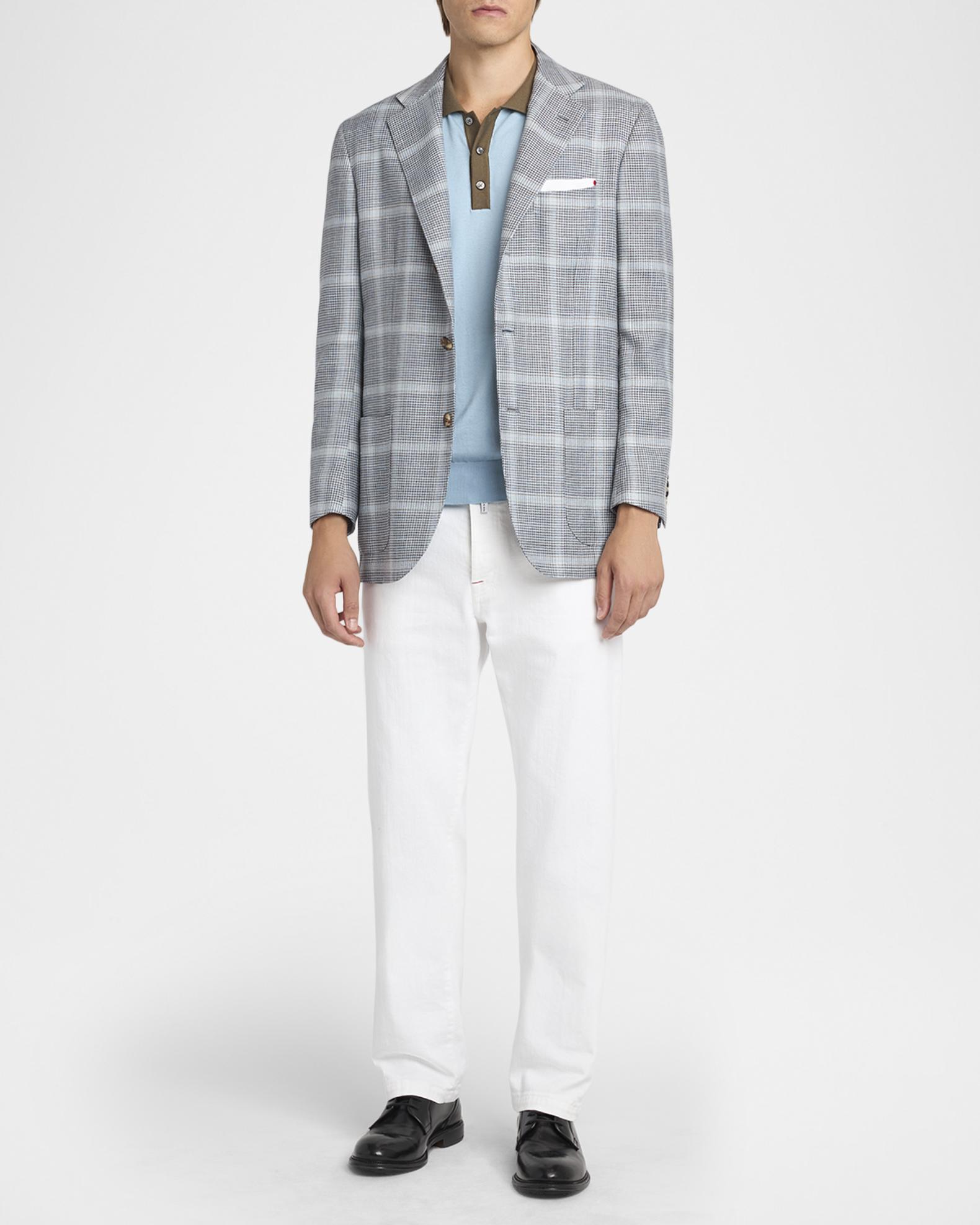 dress shirt with contrast trim Leader Contrast // Navy