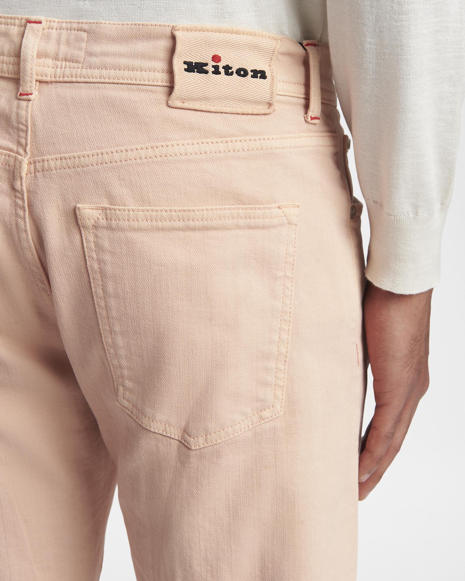 Kiton Men's Corrabo Stretch Cotton Straight Leg Five-Pocket Pants