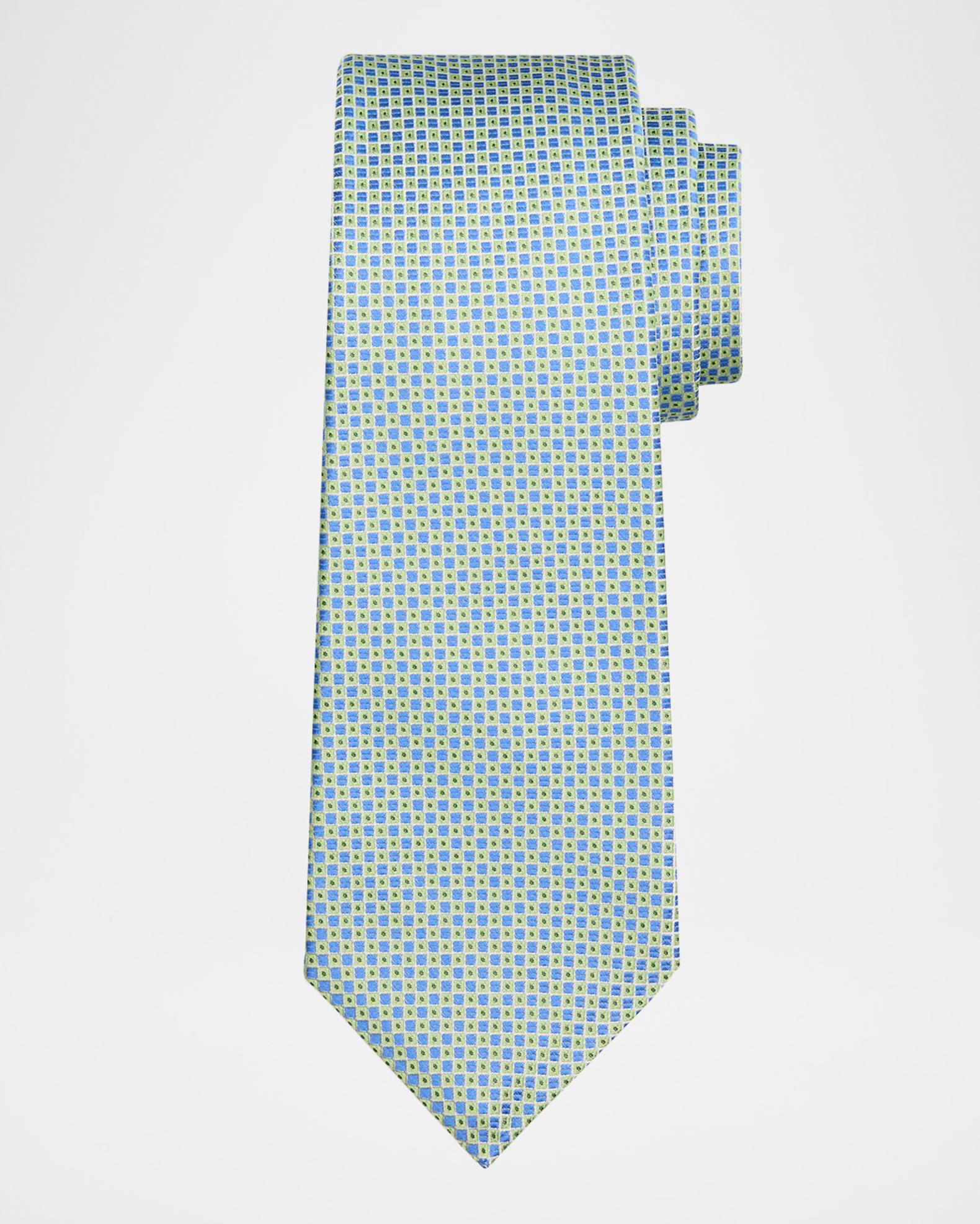 Kiton Men's Micro-Geometric Silk 7-Fold Tie | Neiman Marcus