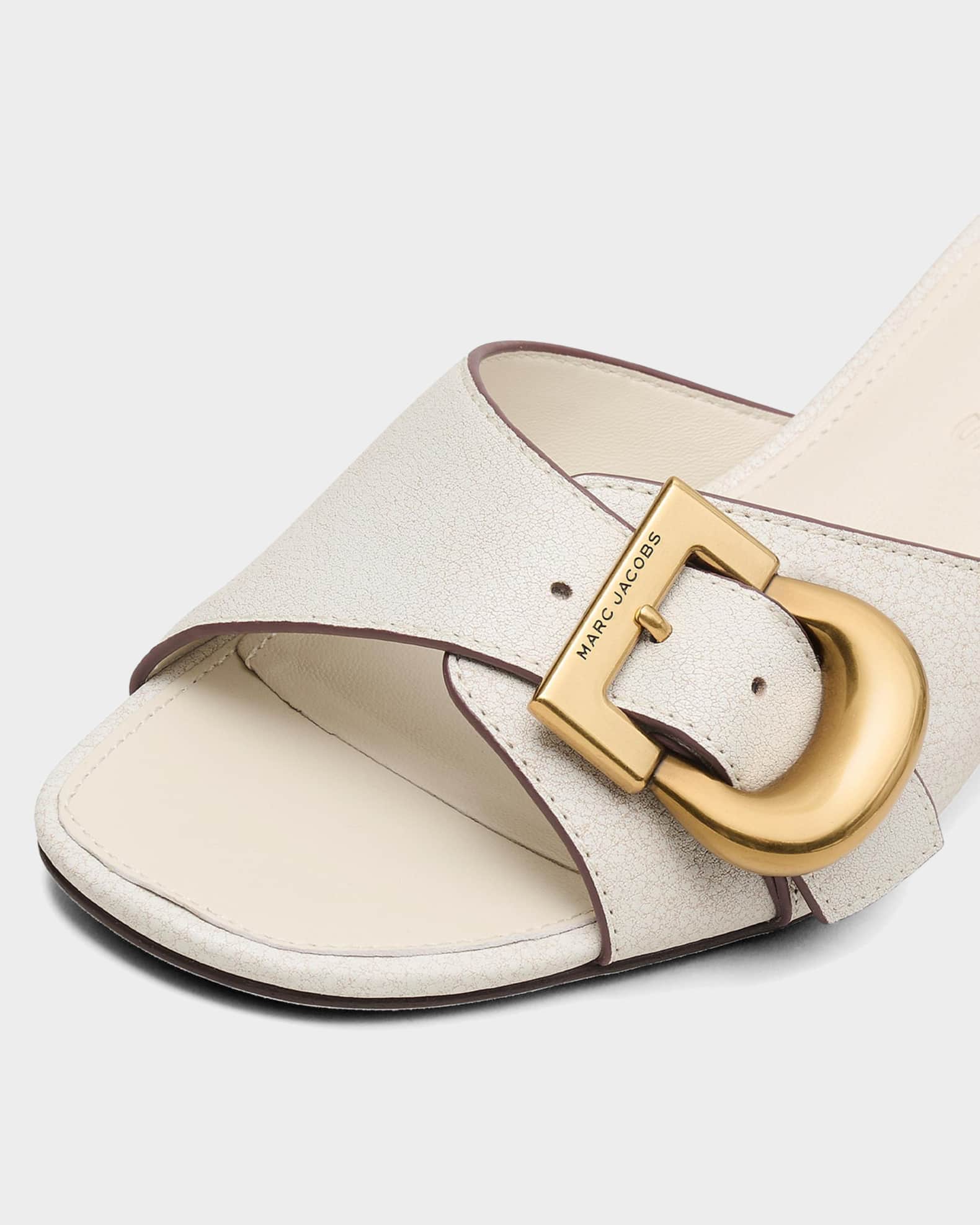 Marc Jacobs The Doll Heeled Leather Sandals | Neiman Marcus