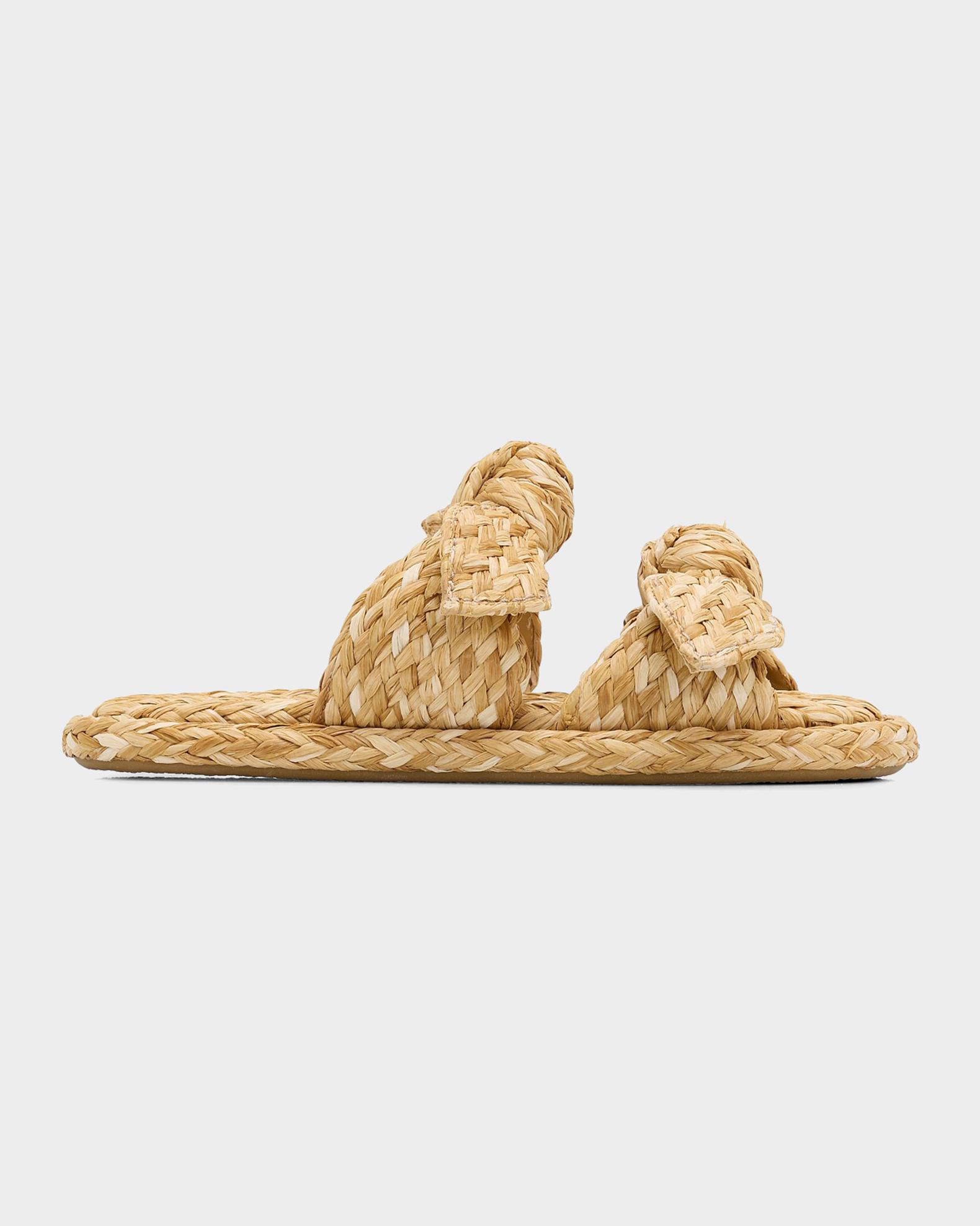 Zimmermann Carousel Raffia Slide Sandals | Neiman Marcus