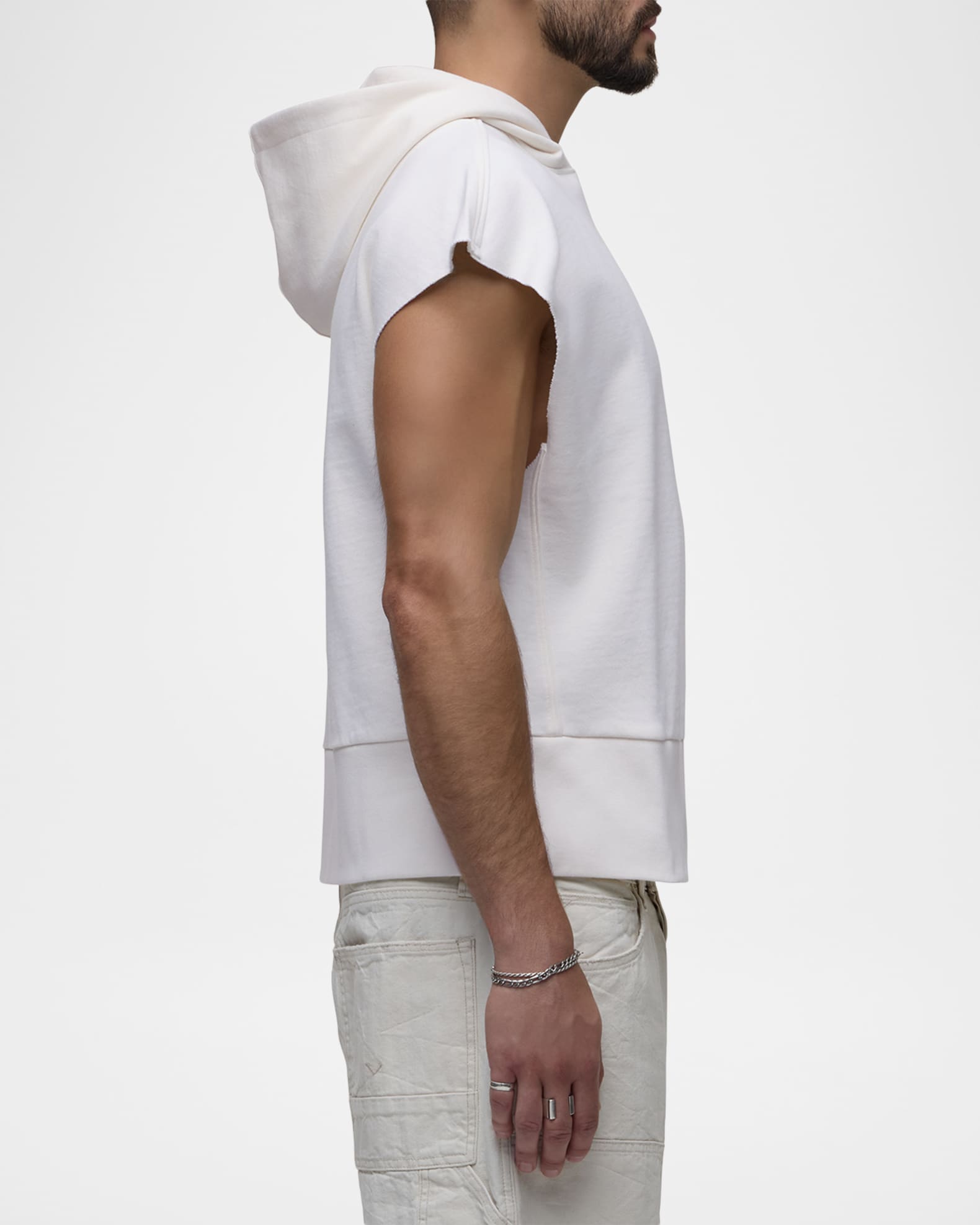 Hudson Men's Viper Cotton Logo Sleeveless Hoodie | Neiman Marcus